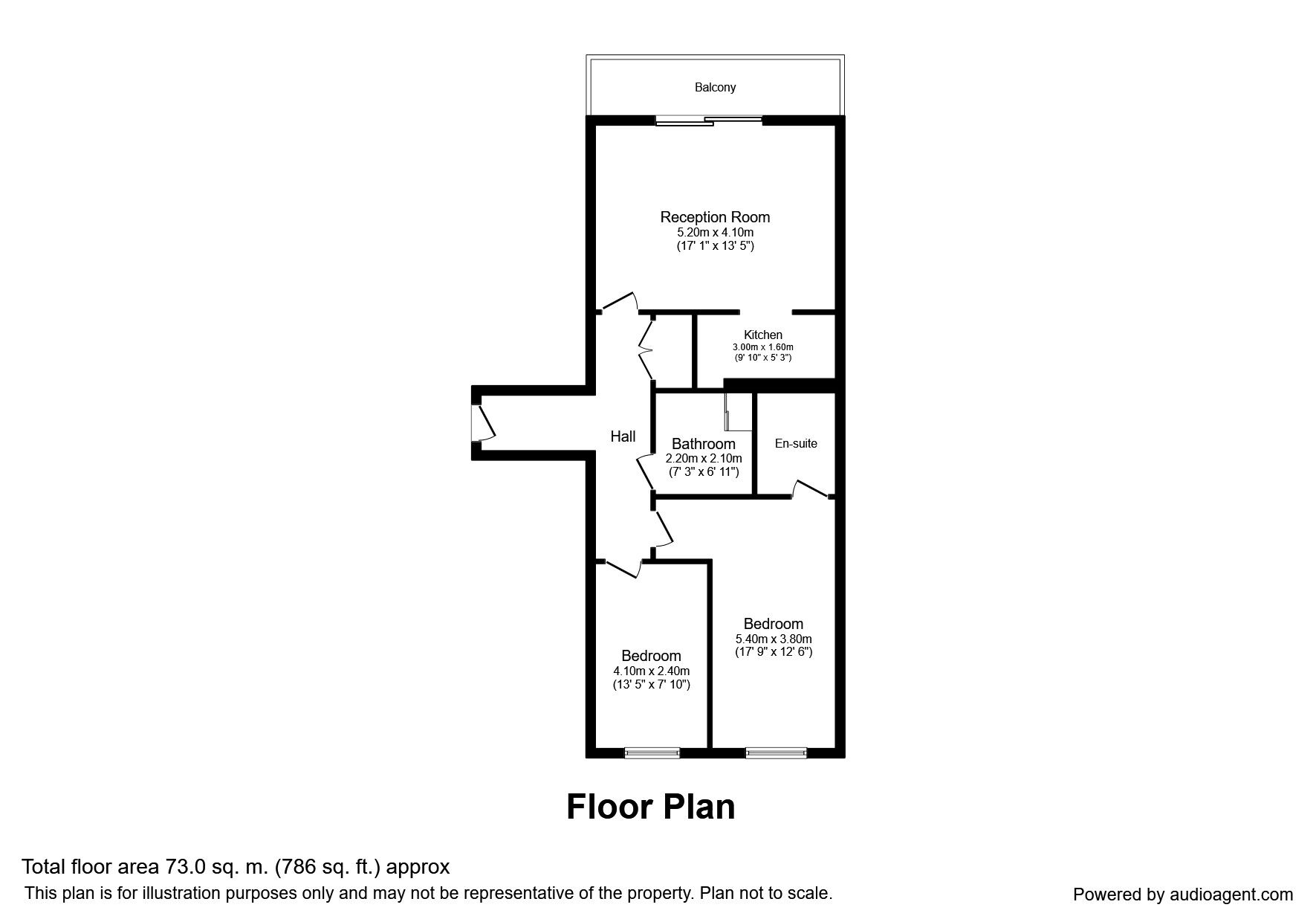 Floorplan of 2 bedroom  Flat to rent, Defence Close, London, SE28