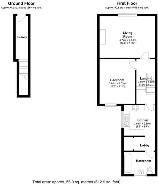 Floorplan of 1 bedroom  Flat for sale, Plumstead High Street, London, SE18