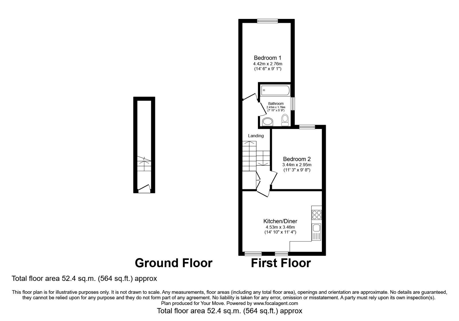 Floorplan of 2 bedroom  Flat to rent, Kashgar Road, London, SE18