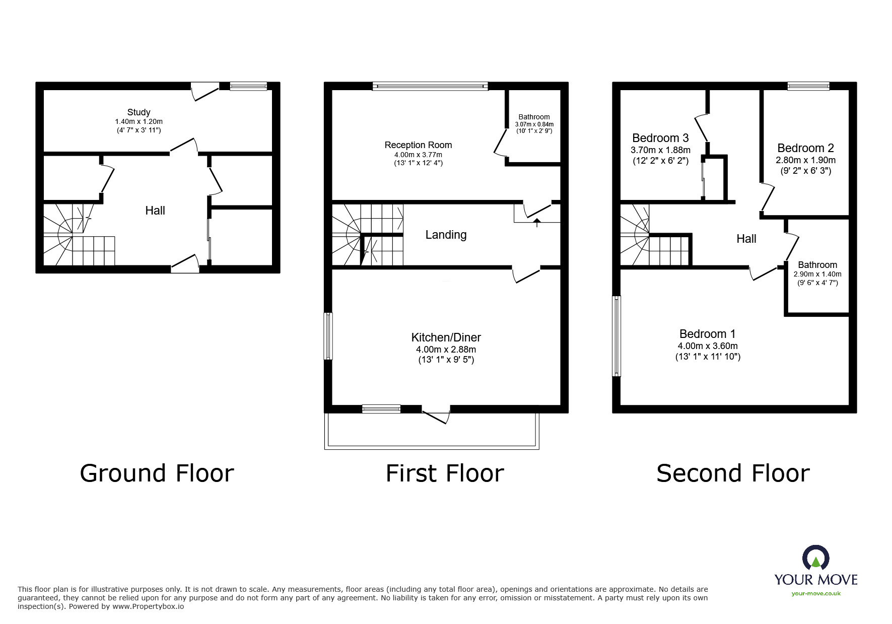 Floorplan of 4 bedroom Mid Terrace House for sale, Portmeadow Walk, London, SE2