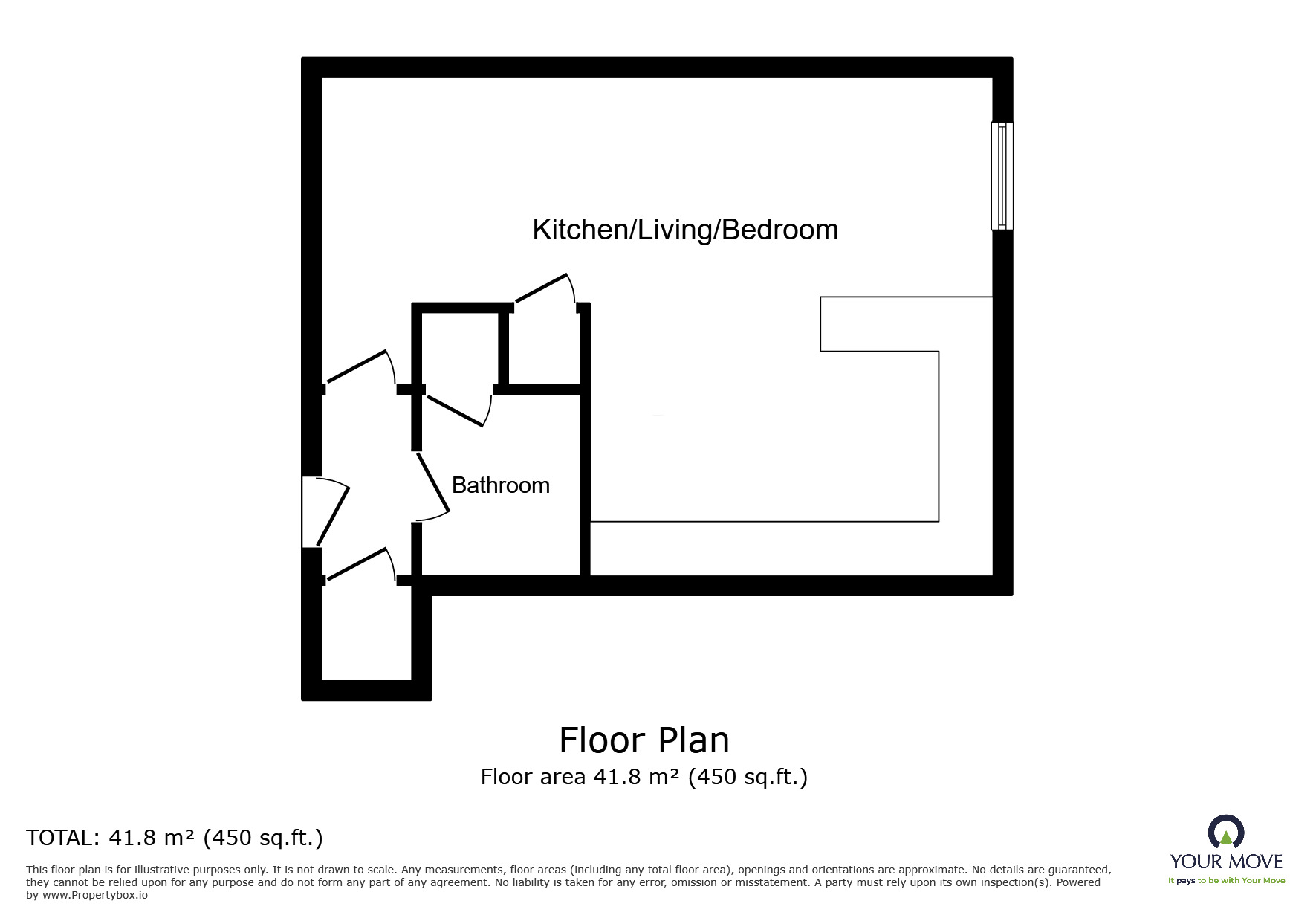 Floorplan of 1 bedroom  Flat to rent, Garrick Drive, London, SE28