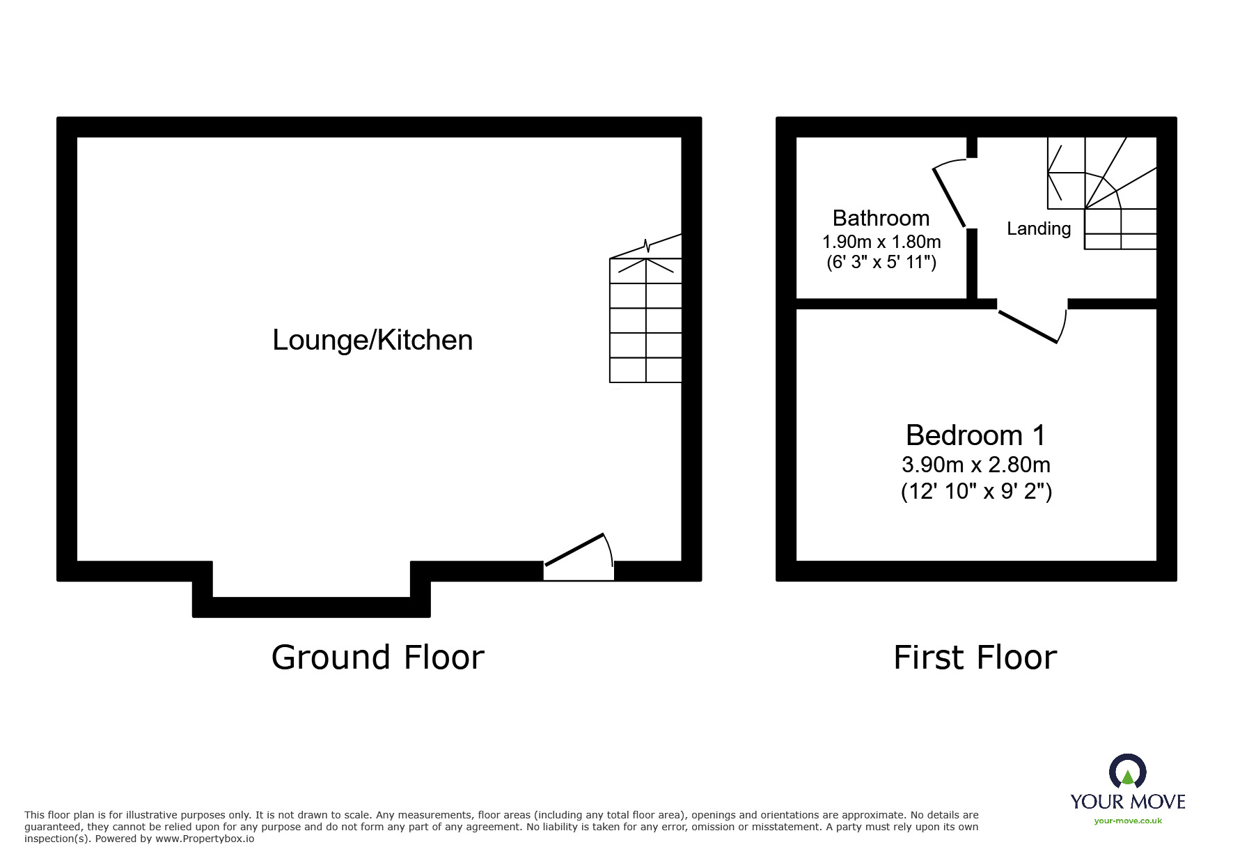 Floorplan of 1 bedroom End Terrace House to rent, Haldane Road, London, SE28