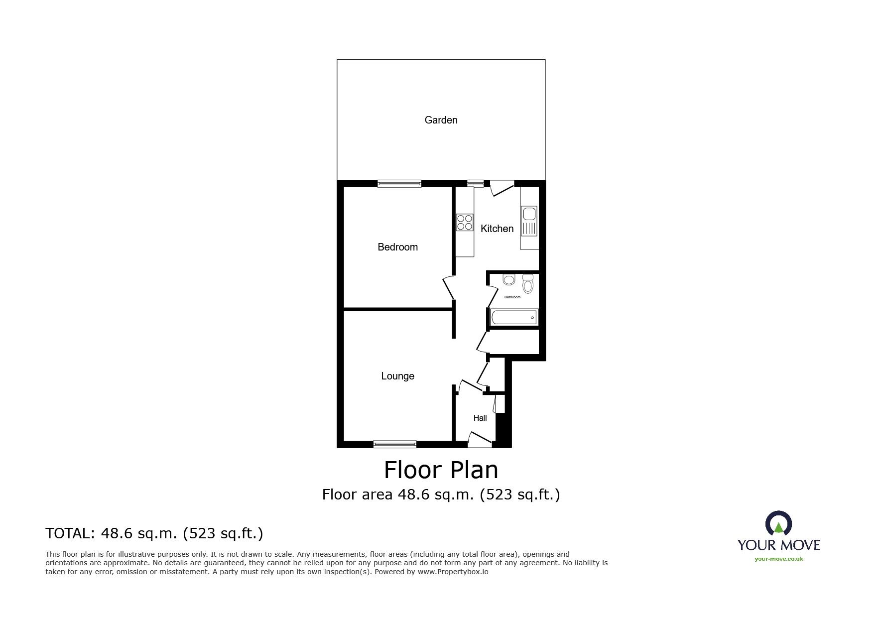 Floorplan of 1 bedroom  Flat for sale, Camelot Close, London, SE28