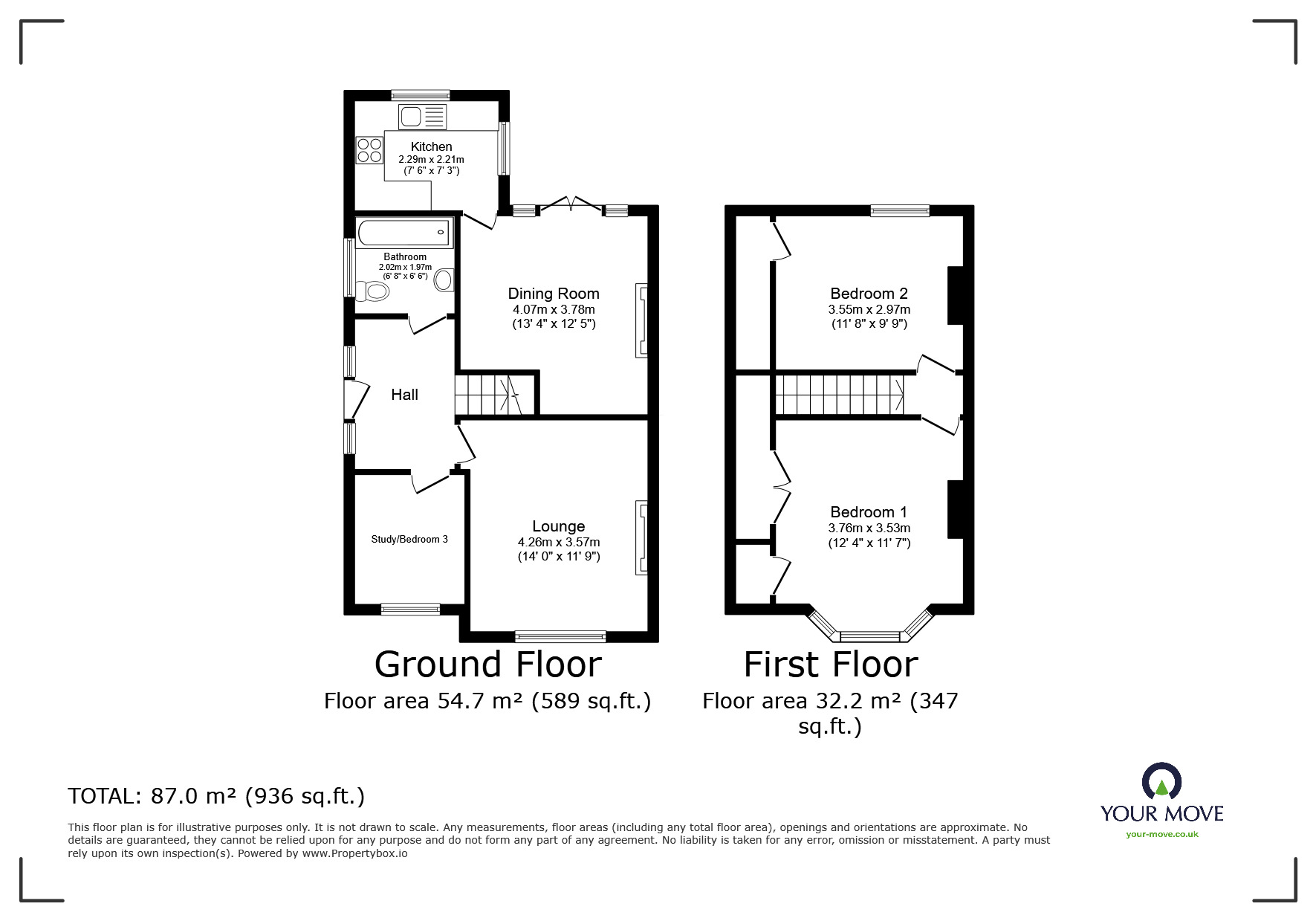 Floorplan of 3 bedroom Semi Detached House for sale, Wickham Lane, London, SE2