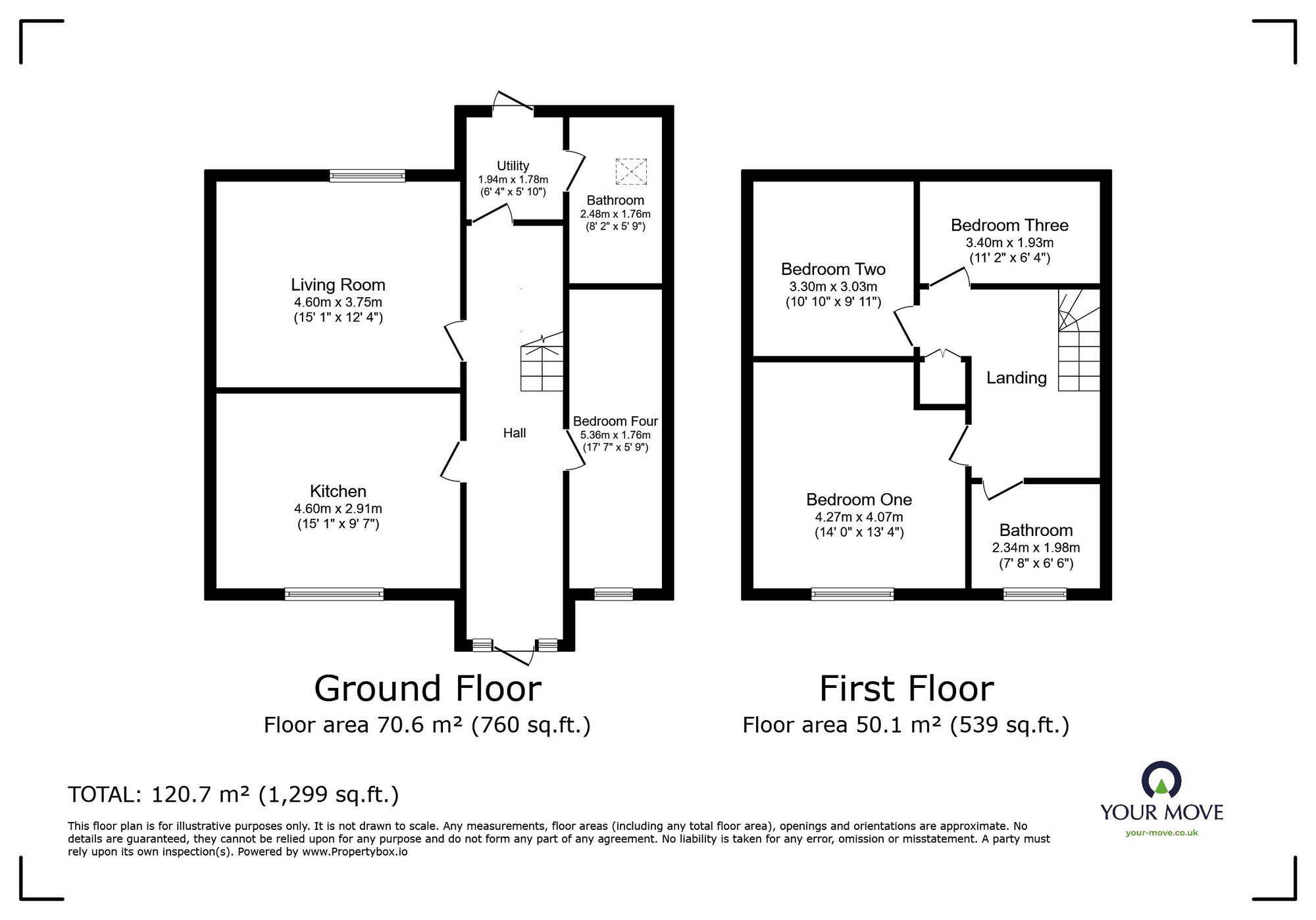 Floorplan of 4 bedroom End Terrace House for sale, Godstow Road, London, SE2