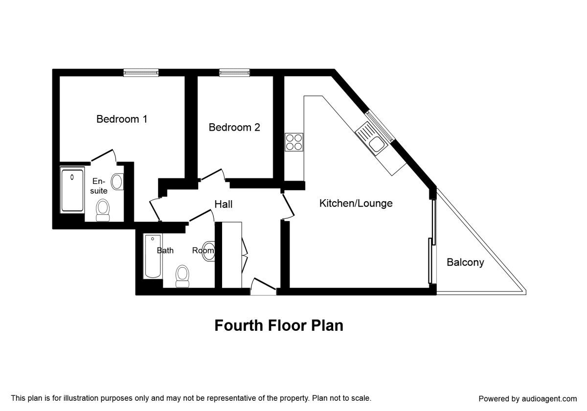 Floorplan of 2 bedroom  Flat for sale, Southmere Drive, London, SE2