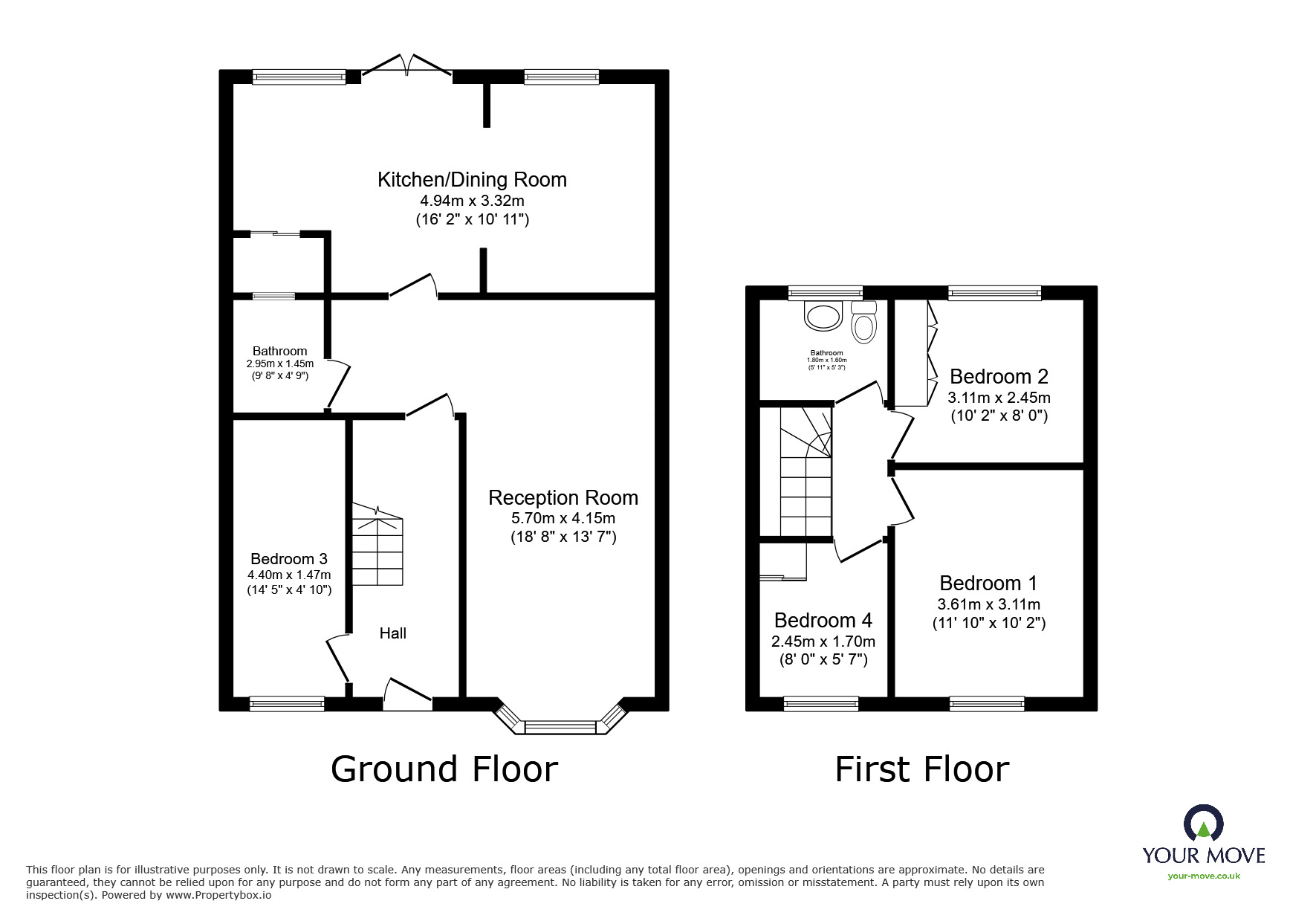 Floorplan of 4 bedroom Semi Detached House for sale, Birkdale Road, London, SE2