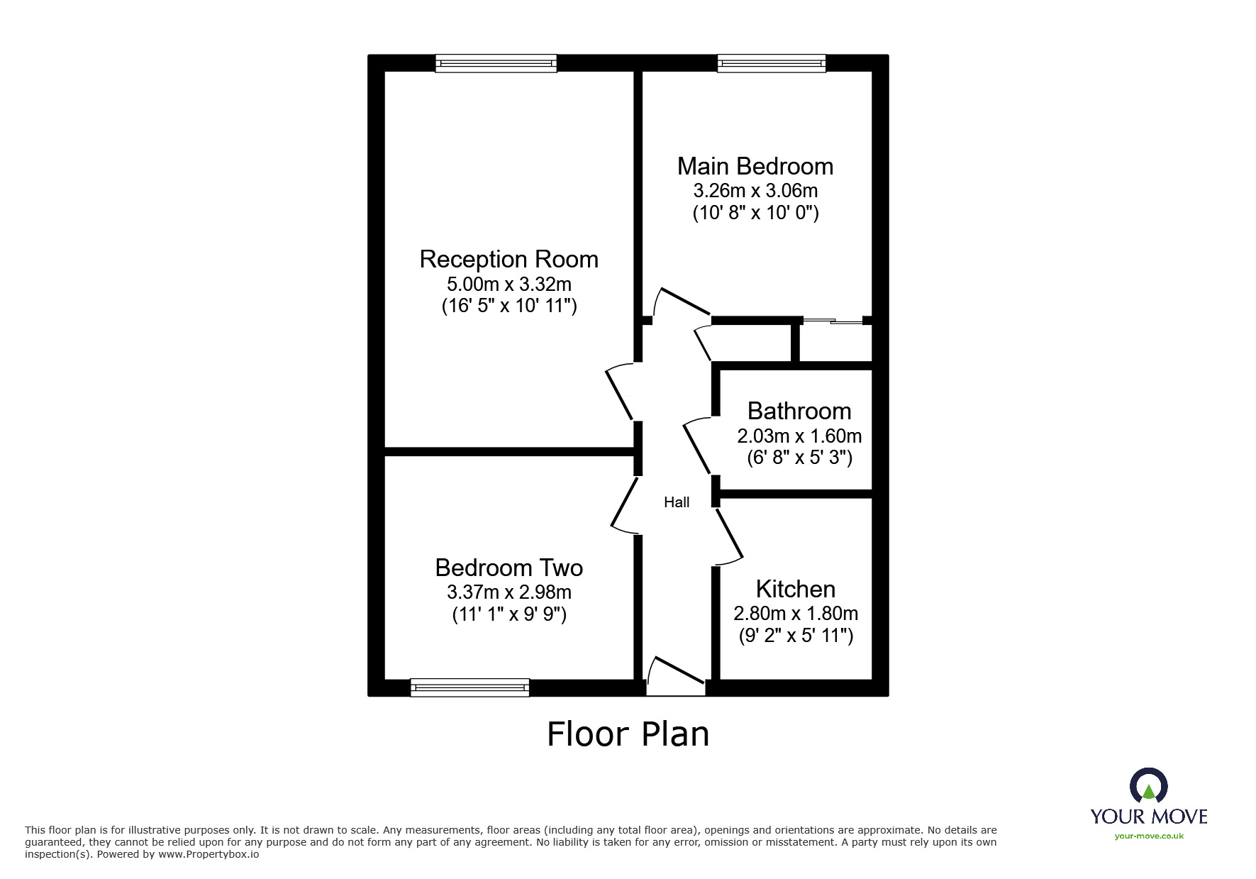 Floorplan of 2 bedroom  Flat for sale, Redbourne Drive, London, SE28