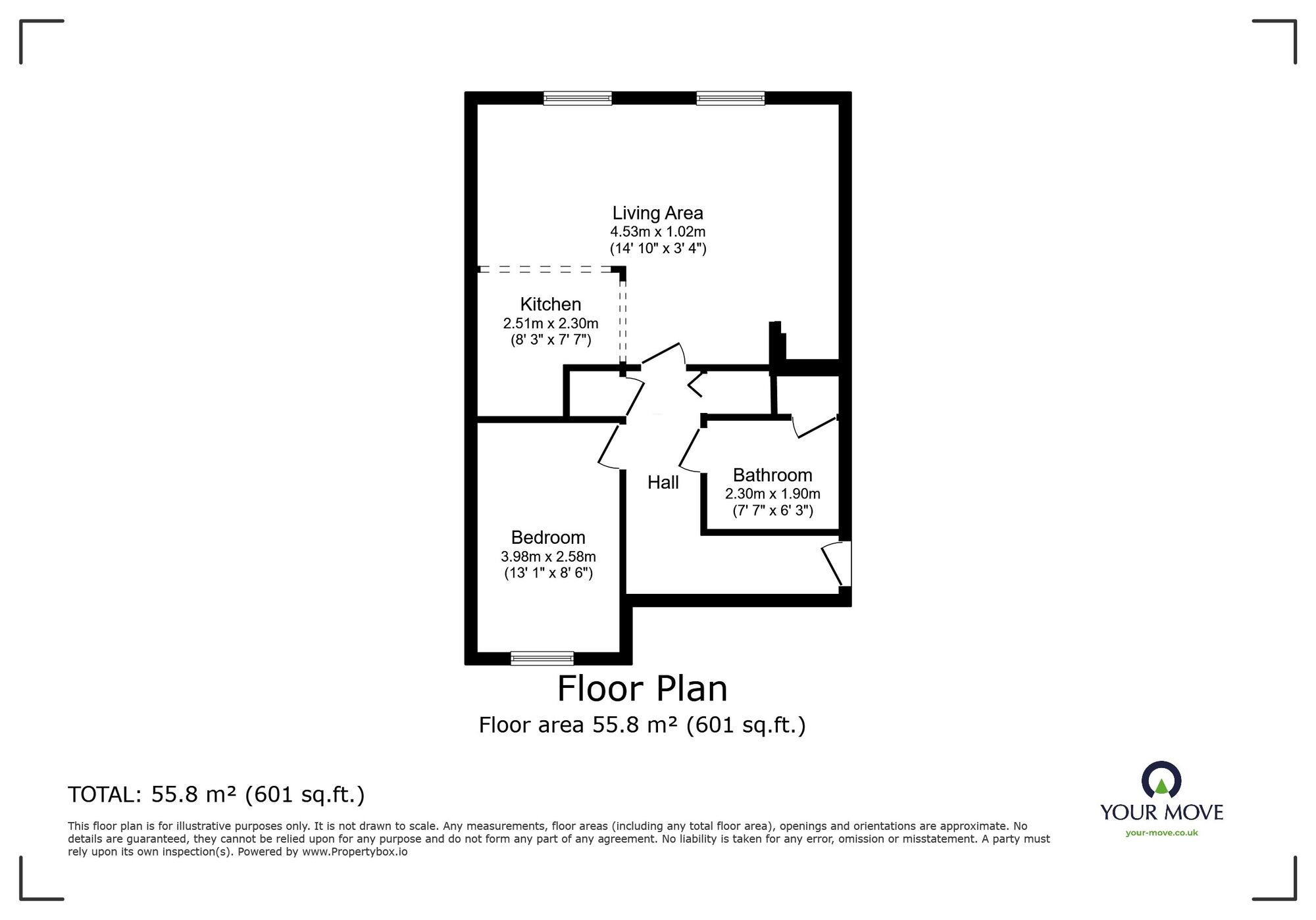 Floorplan of 1 bedroom  Flat for sale, Chantry Close, London, SE2