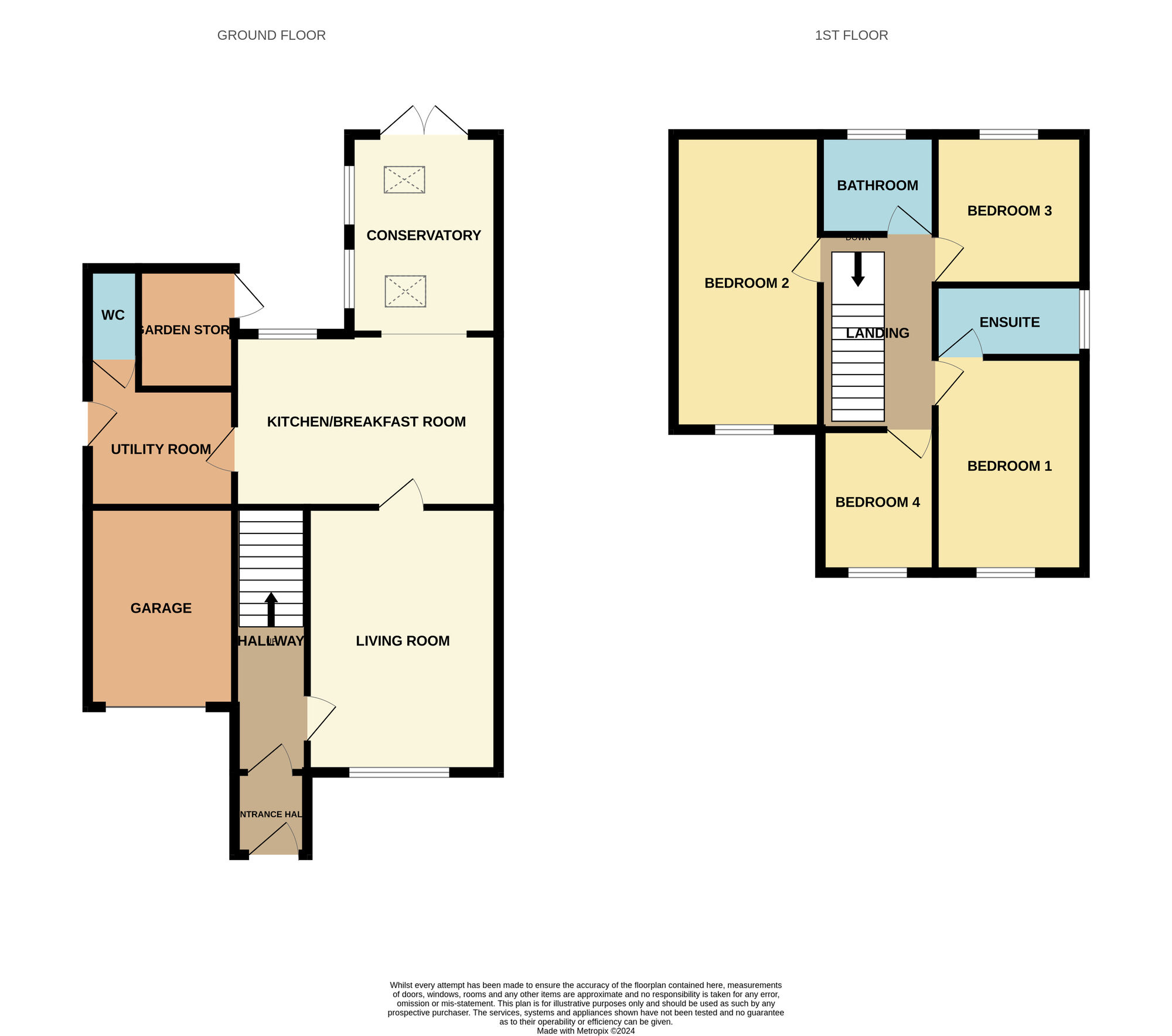 Floorplan of 4 bedroom Detached House for sale, Swallowood Court, Brampton Bierlow, South Yorkshire, S63