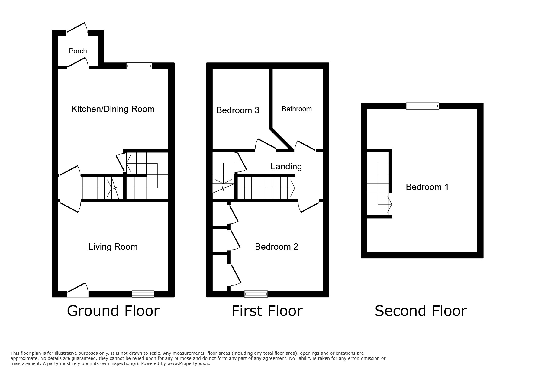 Floorplan of 3 bedroom Mid Terrace House for sale, Parker Street, Barnsley, South Yorkshire, S70