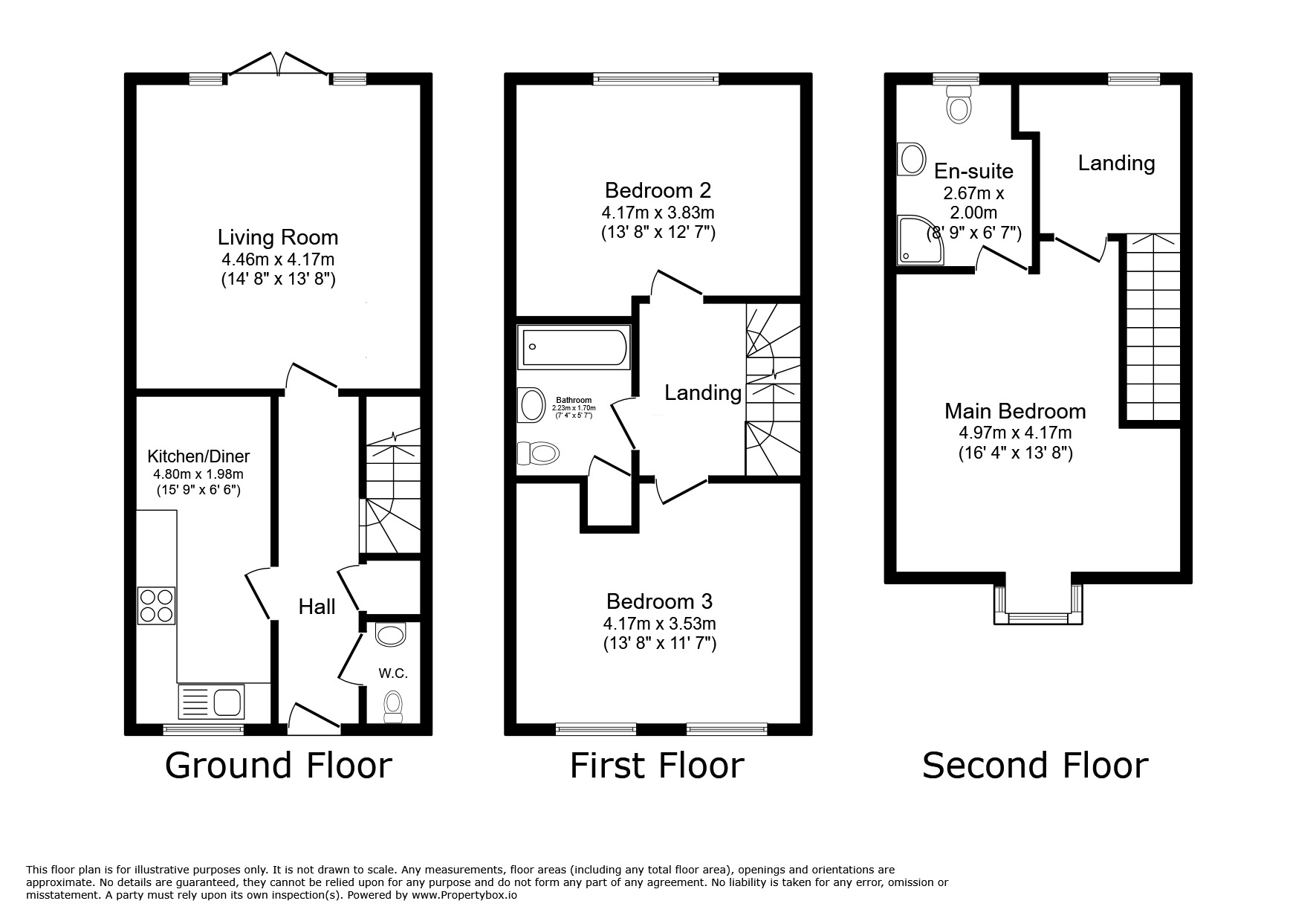 Floorplan of 3 bedroom End Terrace House for sale, Manse Farm Mews, Cudworth, South Yorkshire, S72