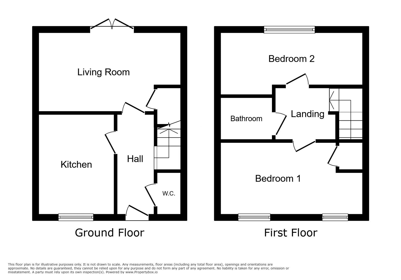 Floorplan of 2 bedroom Semi Detached House for sale, Reginald Road, Barnsley, South Yorkshire, S70