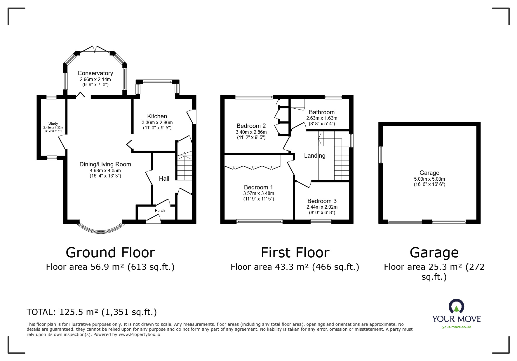 Floorplan of 3 bedroom Detached House for sale, Hakehill Close, Doncaster, South Yorkshire, DN4