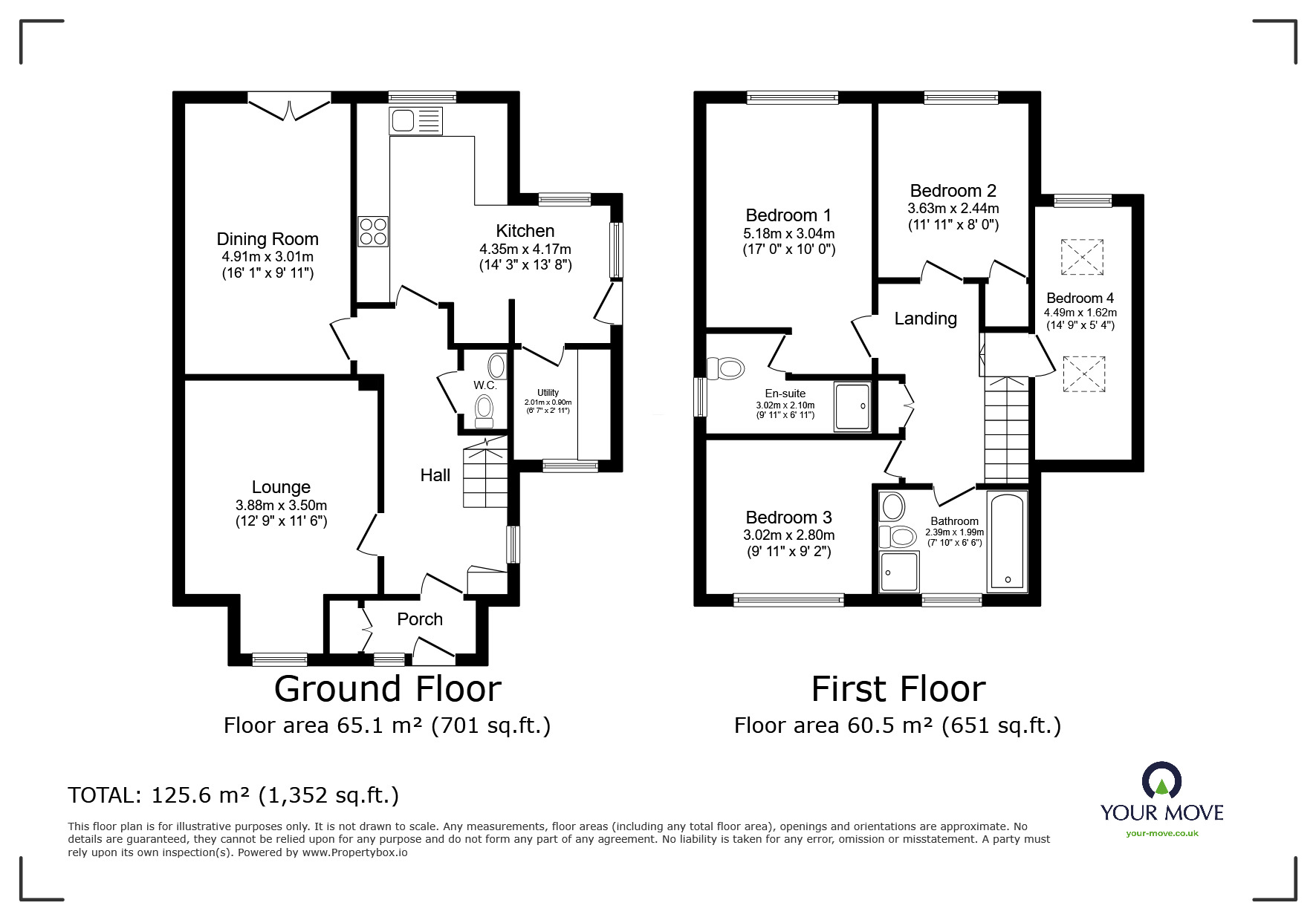 Floorplan of 4 bedroom Detached House for sale, Wilthorpe Farm Road, Barnsley, South Yorkshire, S75