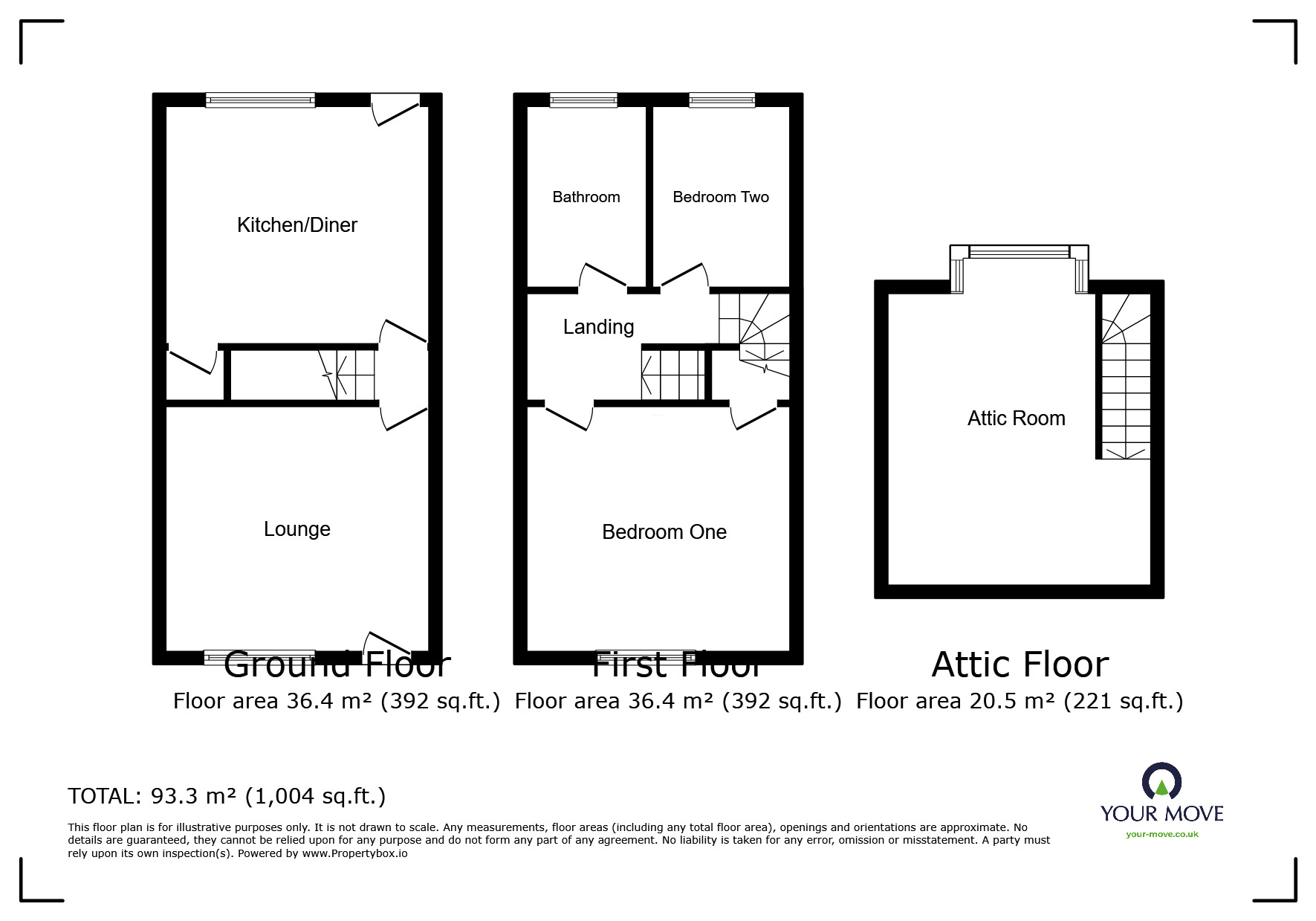 Floorplan of 3 bedroom Mid Terrace House for sale, Cope Street, Barnsley, South Yorkshire, S70