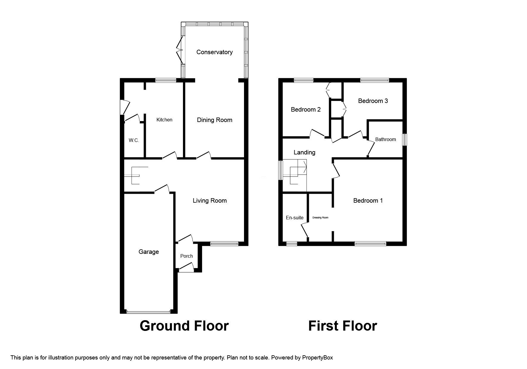 Floorplan of 3 bedroom Detached House for sale, Calder Close, Royston, South Yorkshire, S71