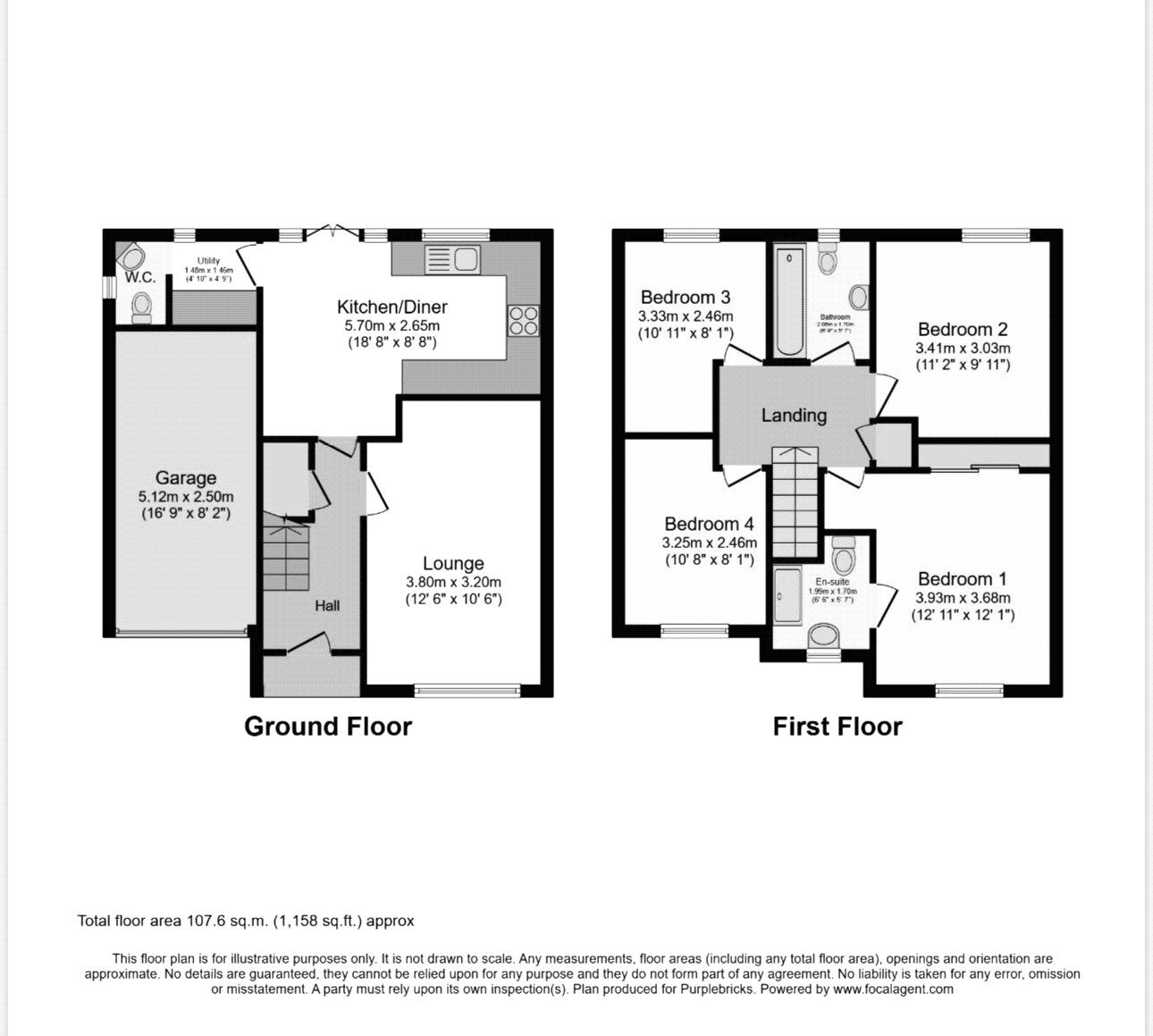 Floorplan of 4 bedroom Detached House for sale, Parish Green, Royston, South Yorkshire, S71