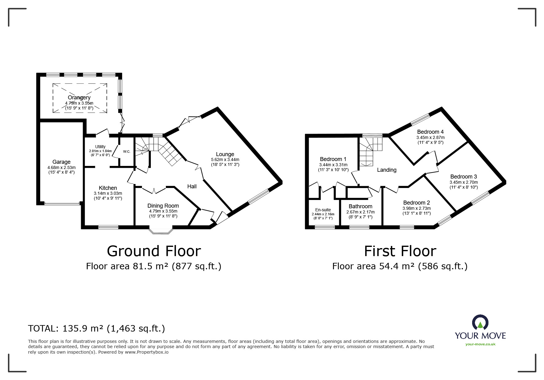 Floorplan of 4 bedroom Detached House for sale, Woodlands Court, Woolley Grange, West Yorkshire, S75