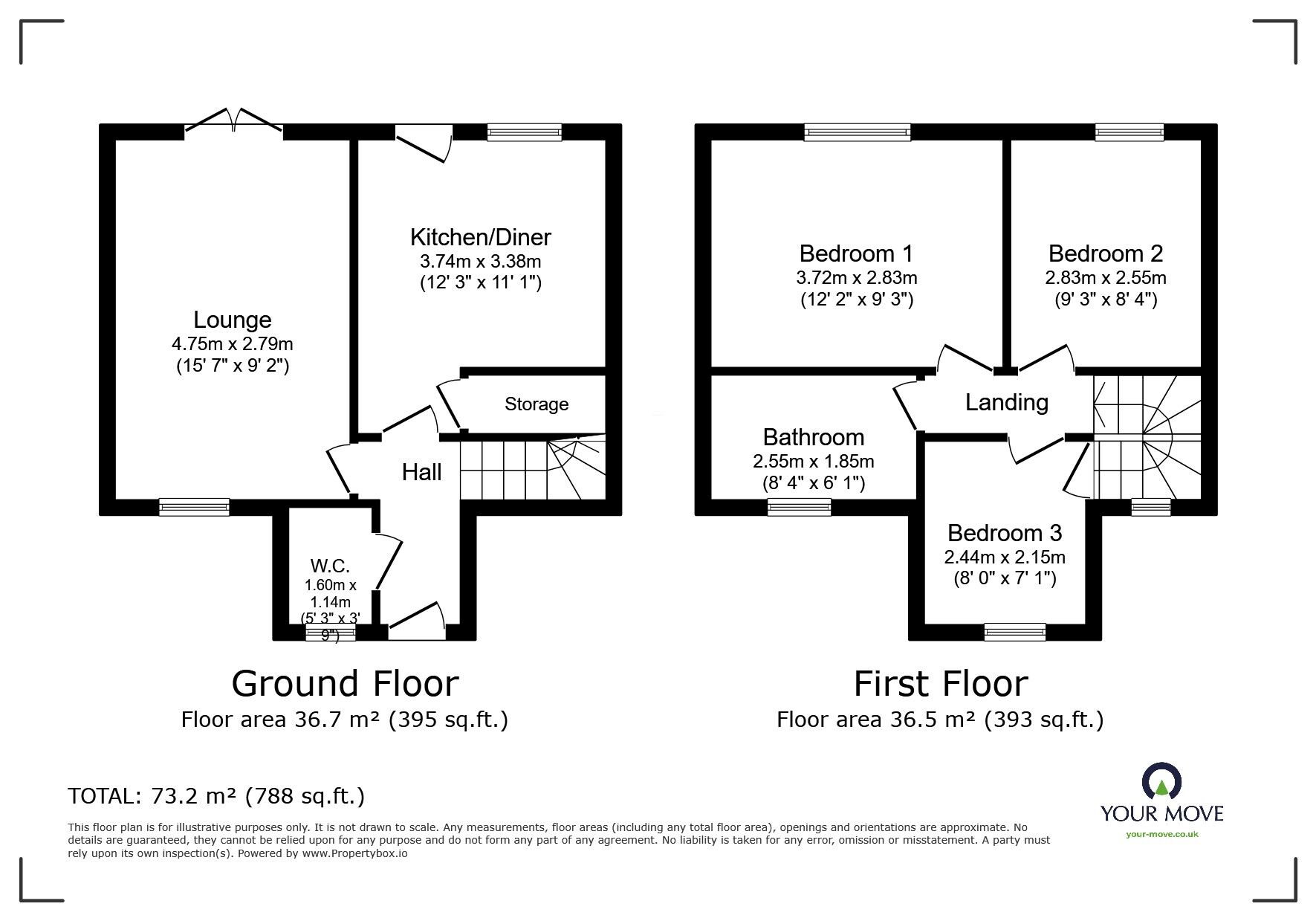 Floorplan of 3 bedroom Detached House for sale, Poplars Road, Barnsley, South Yorkshire, S70