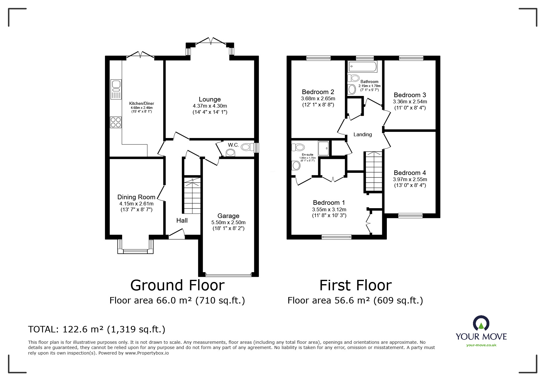 Floorplan of 4 bedroom Detached House for sale, Ladymead, Barnsley, South Yorkshire, S71