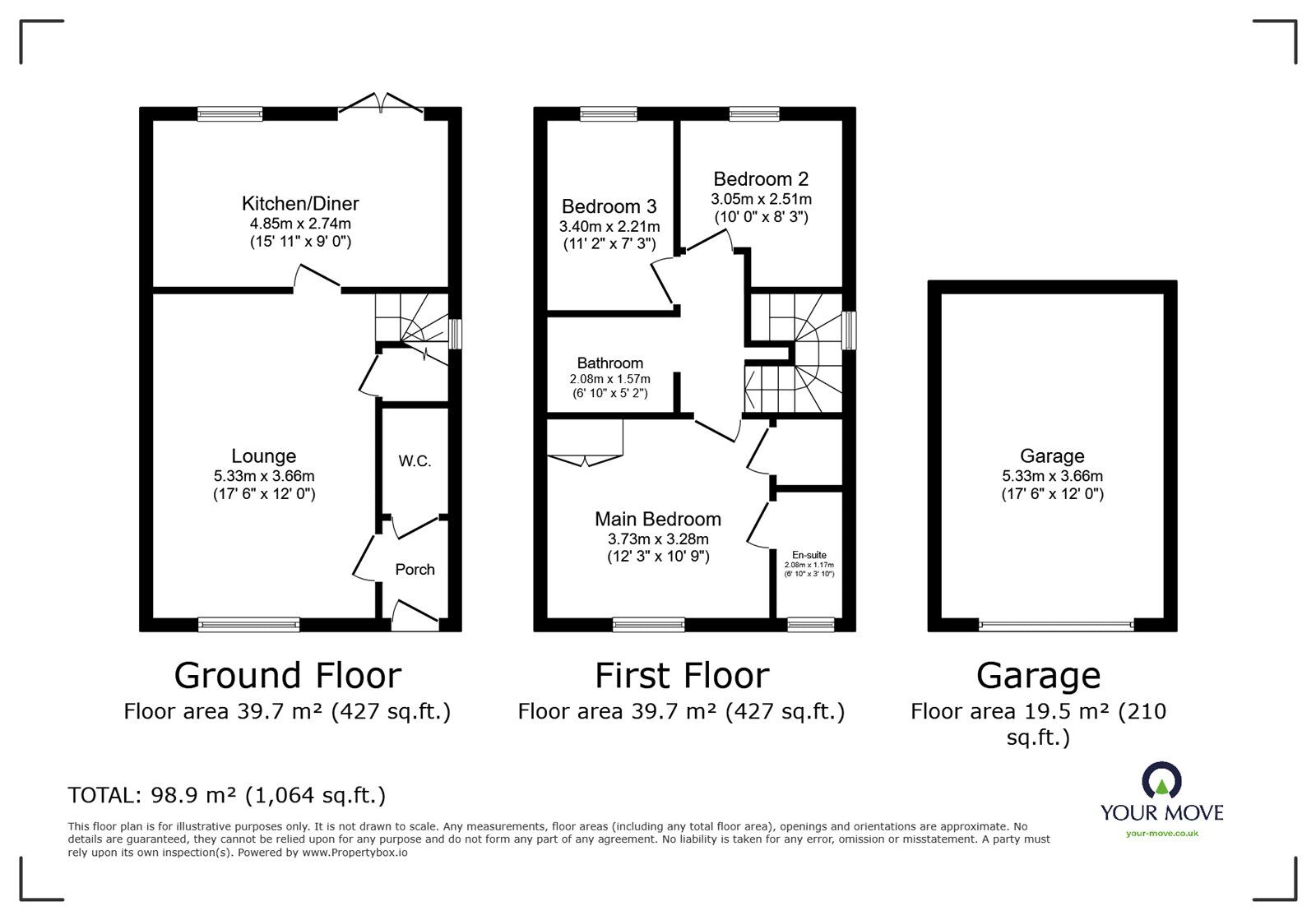 Floorplan of 3 bedroom Semi Detached House for sale, Jefferson Way, Coventry, West Midlands, CV4