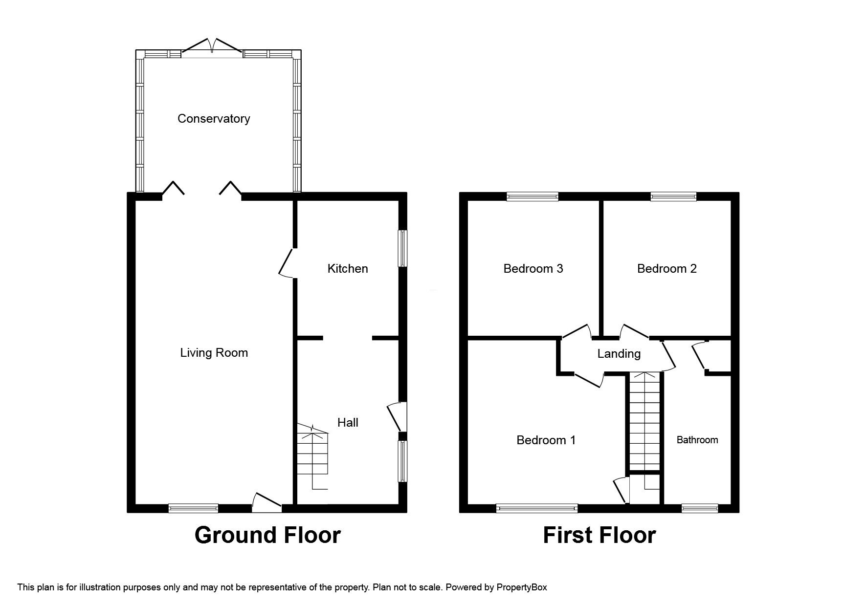 Floorplan of 3 bedroom Semi Detached House for sale, Taylor Crescent, Grimethorpe, South Yorkshire, S72