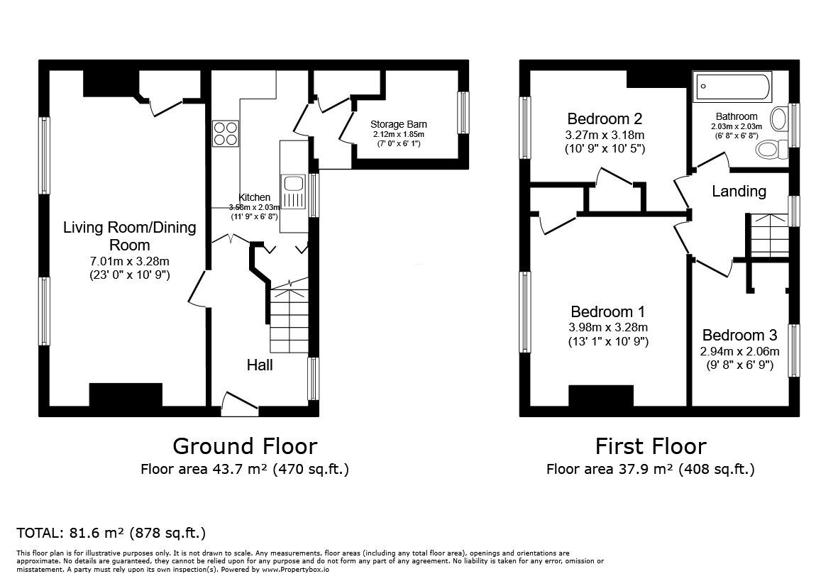 Floorplan of 3 bedroom Semi Detached House for sale, Pear Tree View, Elstow, Bedfordshire, MK42