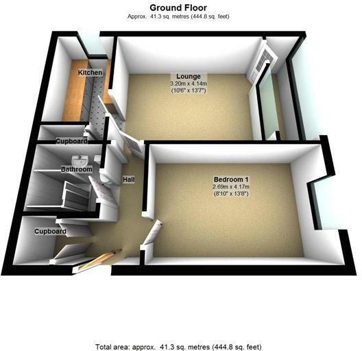 Floorplan of 1 bedroom  Flat for sale, St. Andrews Drive, Glasgow, Glasgow City, G41