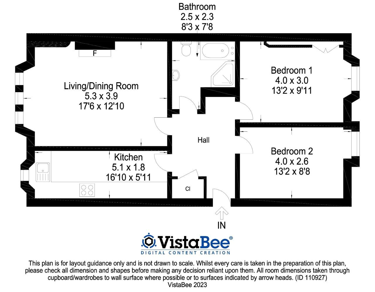 Floorplan of 2 bedroom  Flat for sale, Roslea Drive, Glasgow, G31