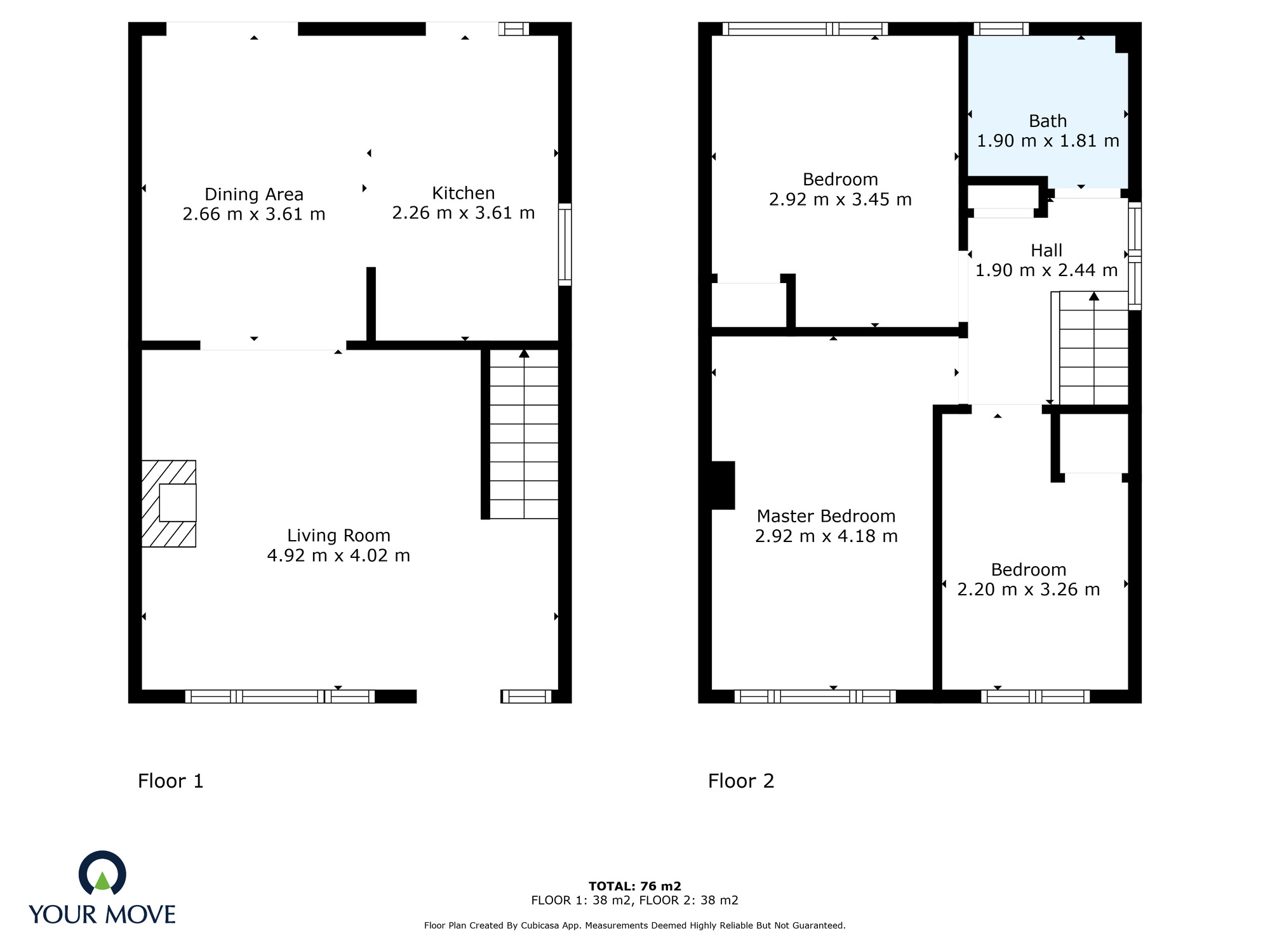 Floorplan of 3 bedroom Semi Detached House for sale, Lochalsh Place, Blantyre, South Lanarkshire, G72