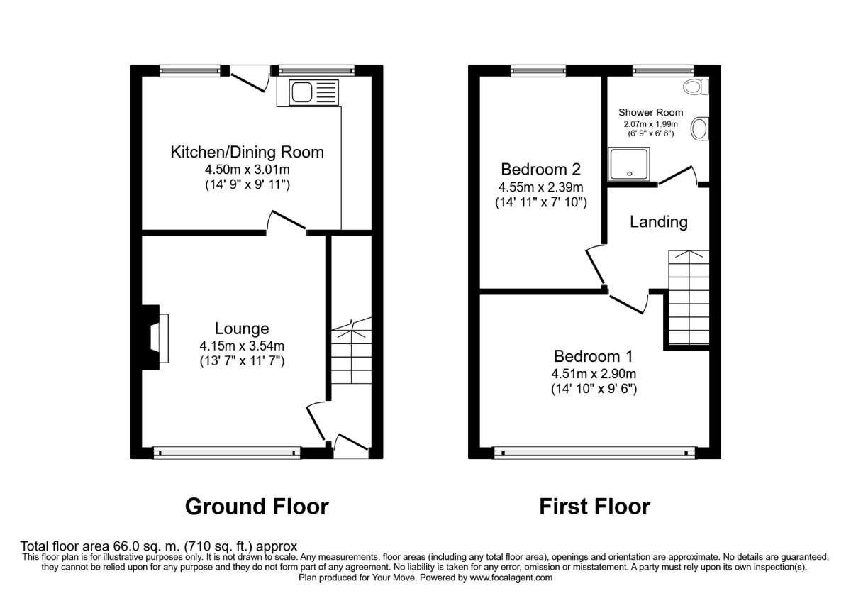 Floorplan of 2 bedroom Mid Terrace House to rent, Freehold Street, Coventry, CV1