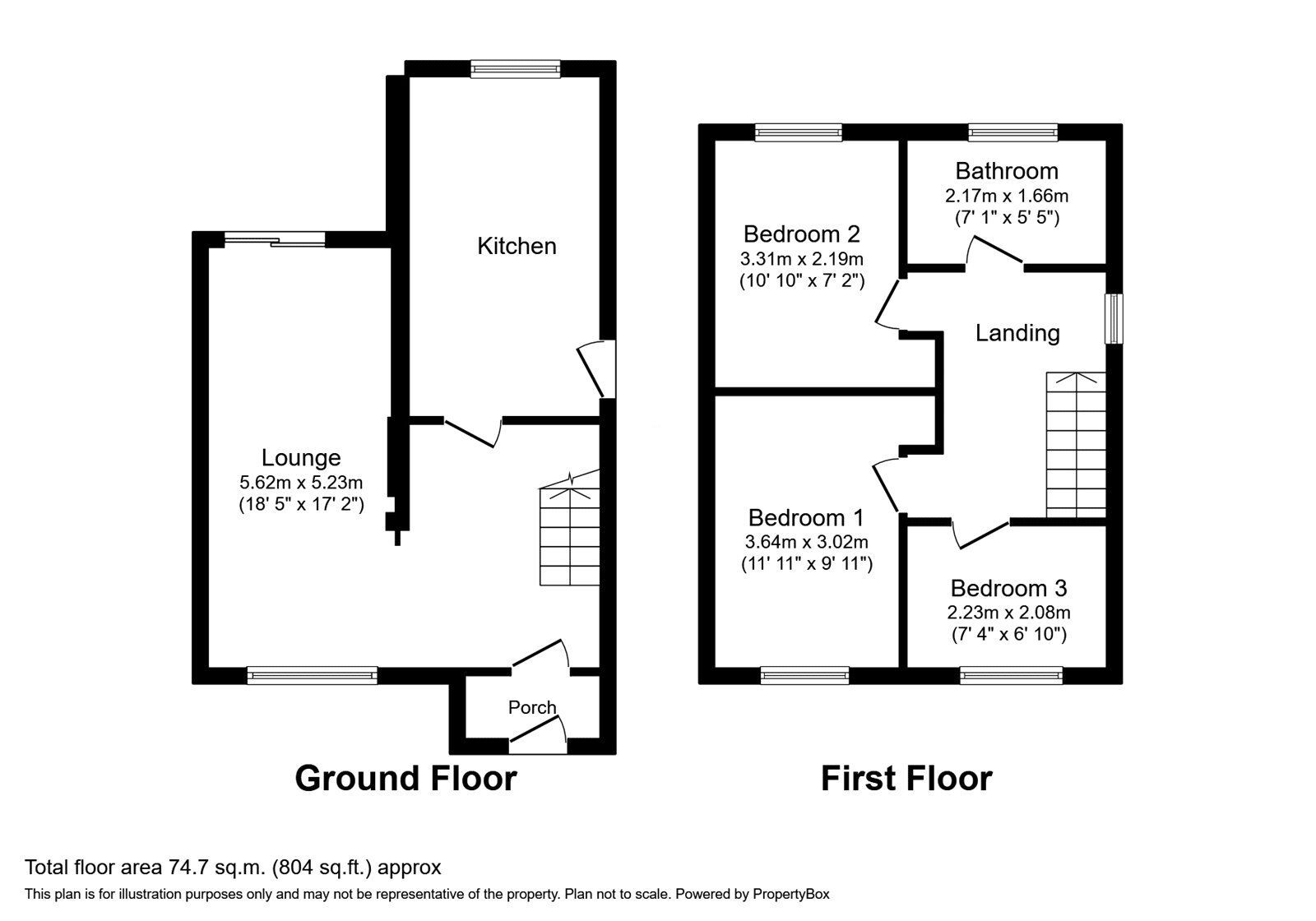 Floorplan of 3 bedroom Semi Detached House to rent, Parkview Close, Exhall, Nuneaton and Bedworth, CV7