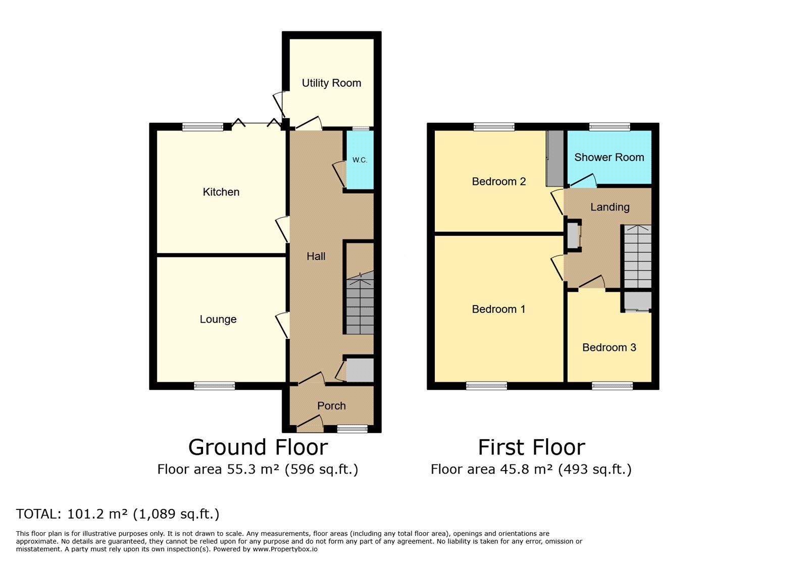 Floorplan of 3 bedroom End Terrace House for sale, Manse Close, Exhall, Warwickshire, CV7