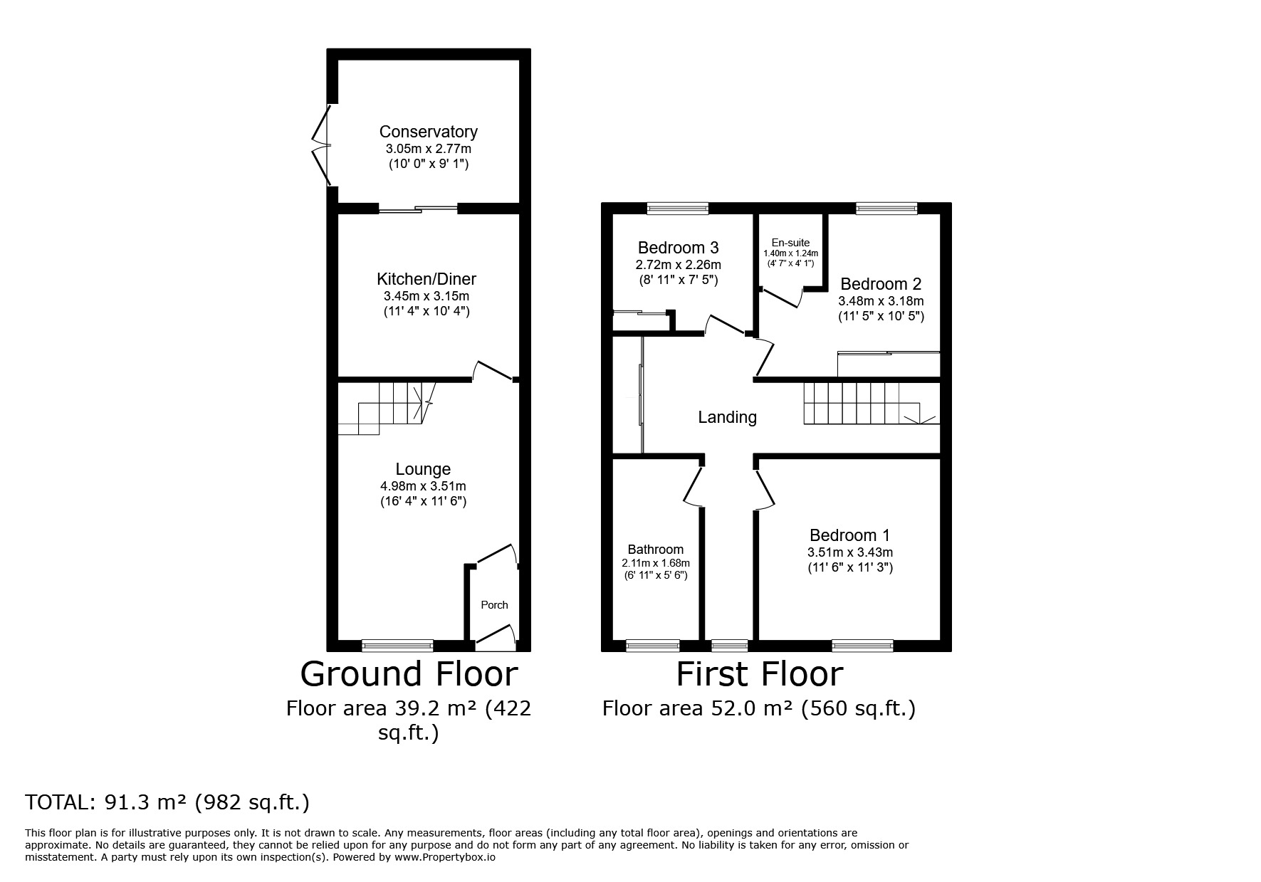 Floorplan of 3 bedroom Mid Terrace House for sale, Waterside, Longford, Warwickshire, CV6