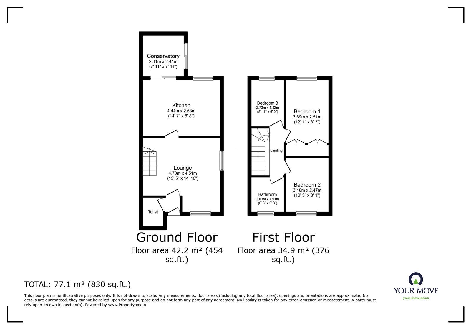 Floorplan of 3 bedroom End Terrace House for sale, Baseley Way, Longford, Warwickshire, CV6