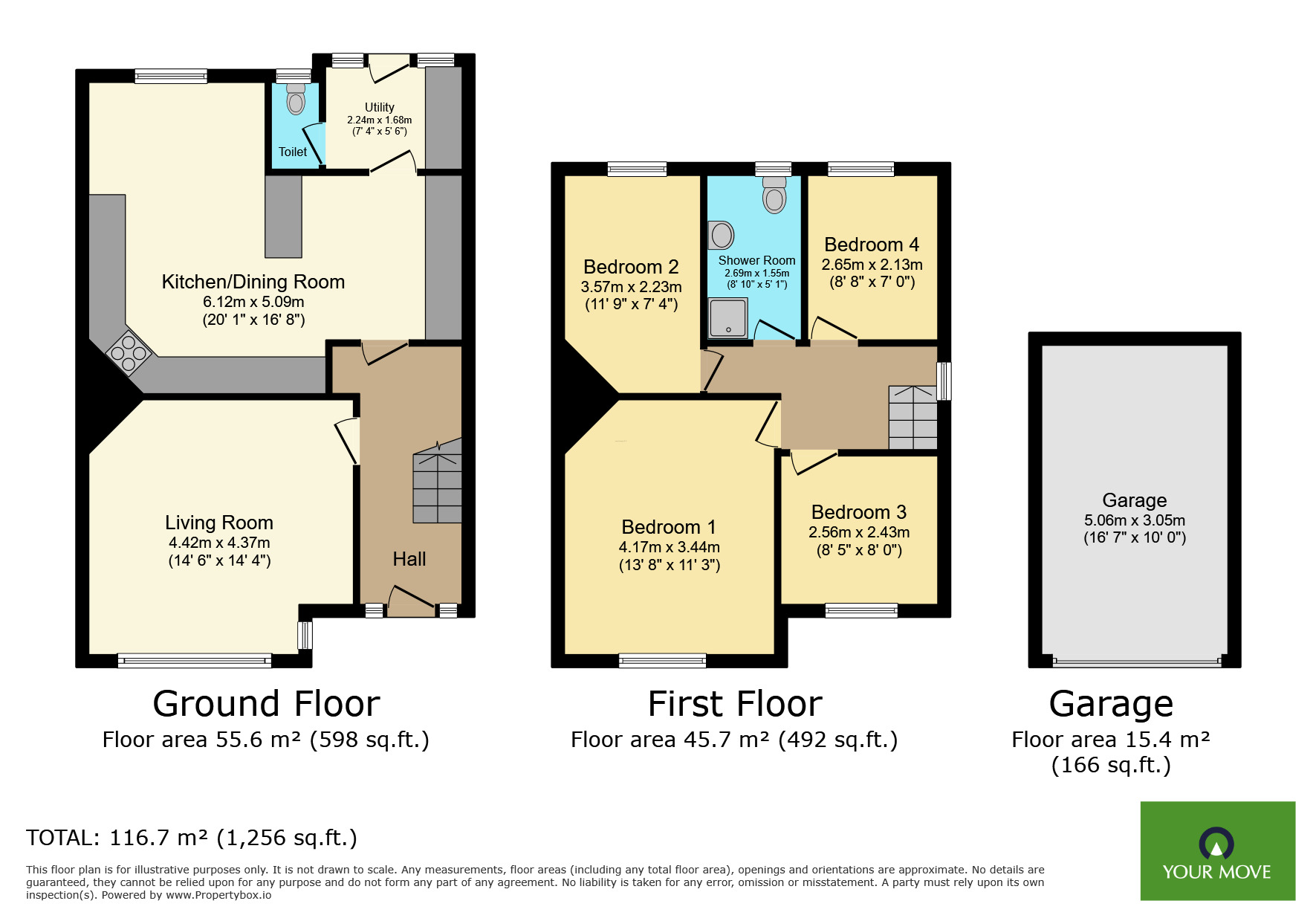 Floorplan of 4 bedroom End Terrace House for sale, South Gipsy Road, Welling, DA16