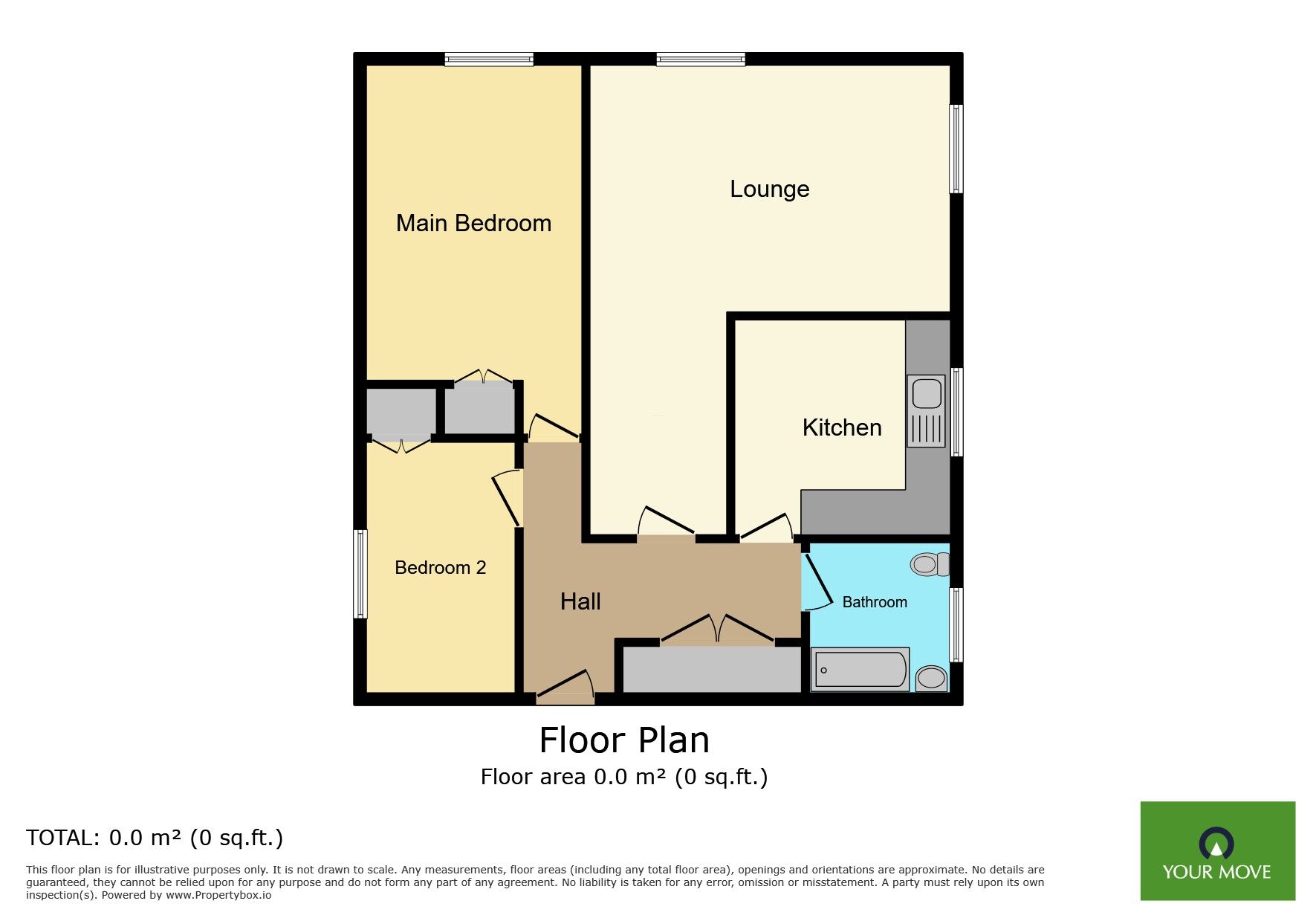 Floorplan of 2 bedroom  Flat for sale, Gravel Hill Close, Bexleyheath, DA6