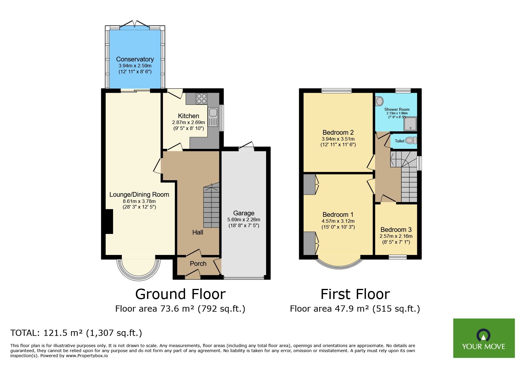 Floorplan of 3 bedroom Semi Detached House for sale, Latham Road, Bexleyheath, DA6