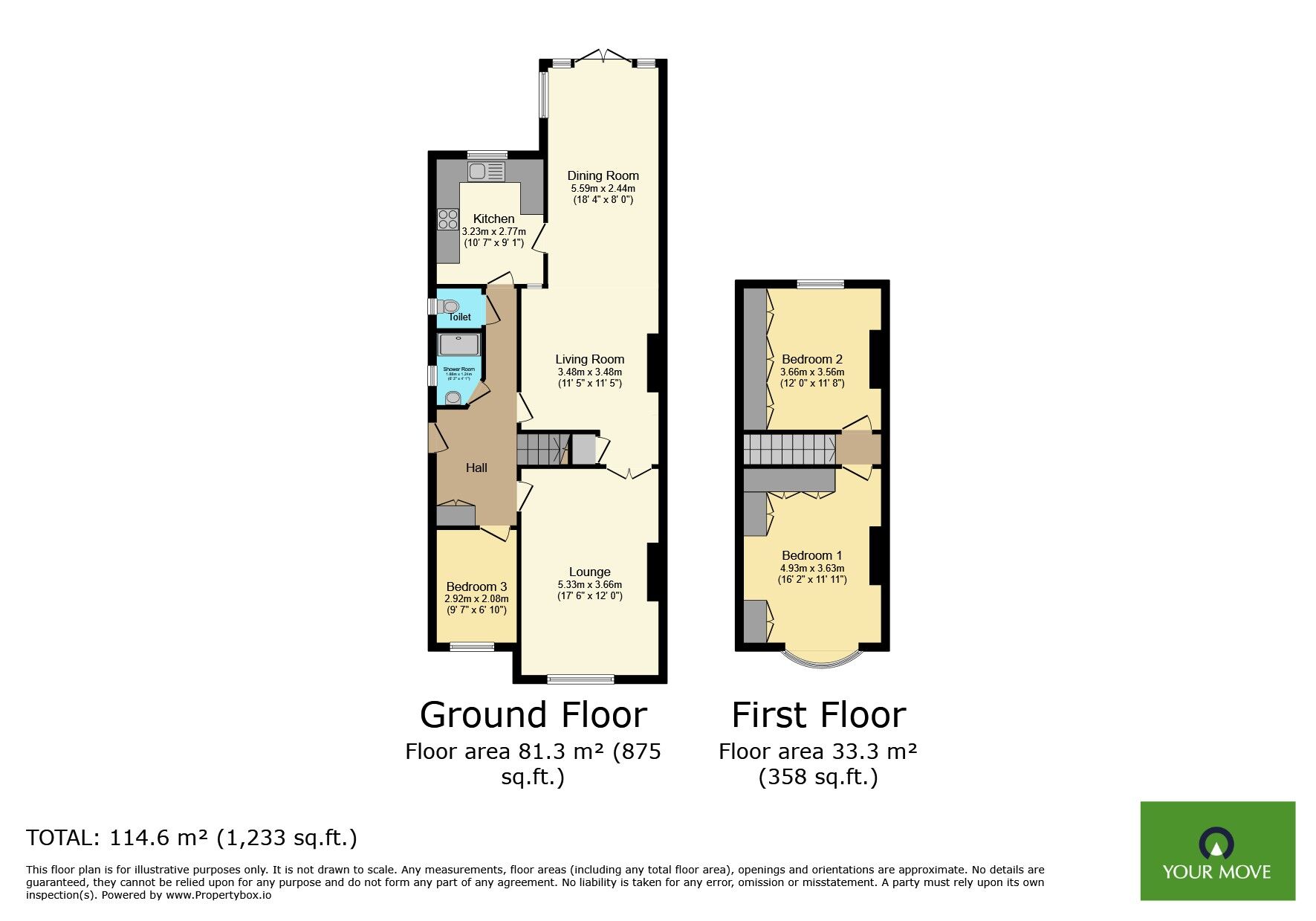 Floorplan of 3 bedroom Semi Detached House for sale, Roseacre Road, Welling, DA16