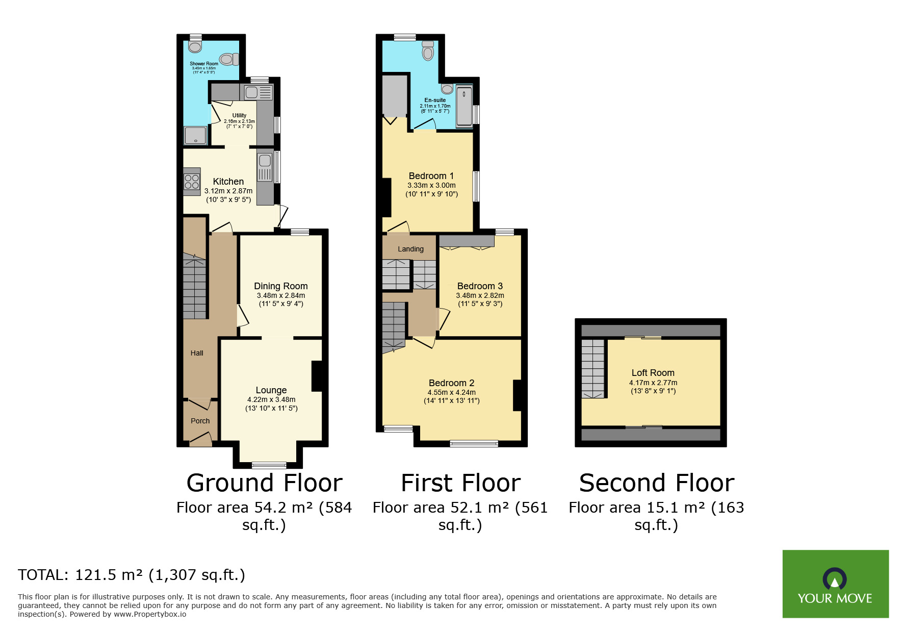 Floorplan of 3 bedroom Mid Terrace House for sale, Woolwich Road, Bexleyheath, DA7