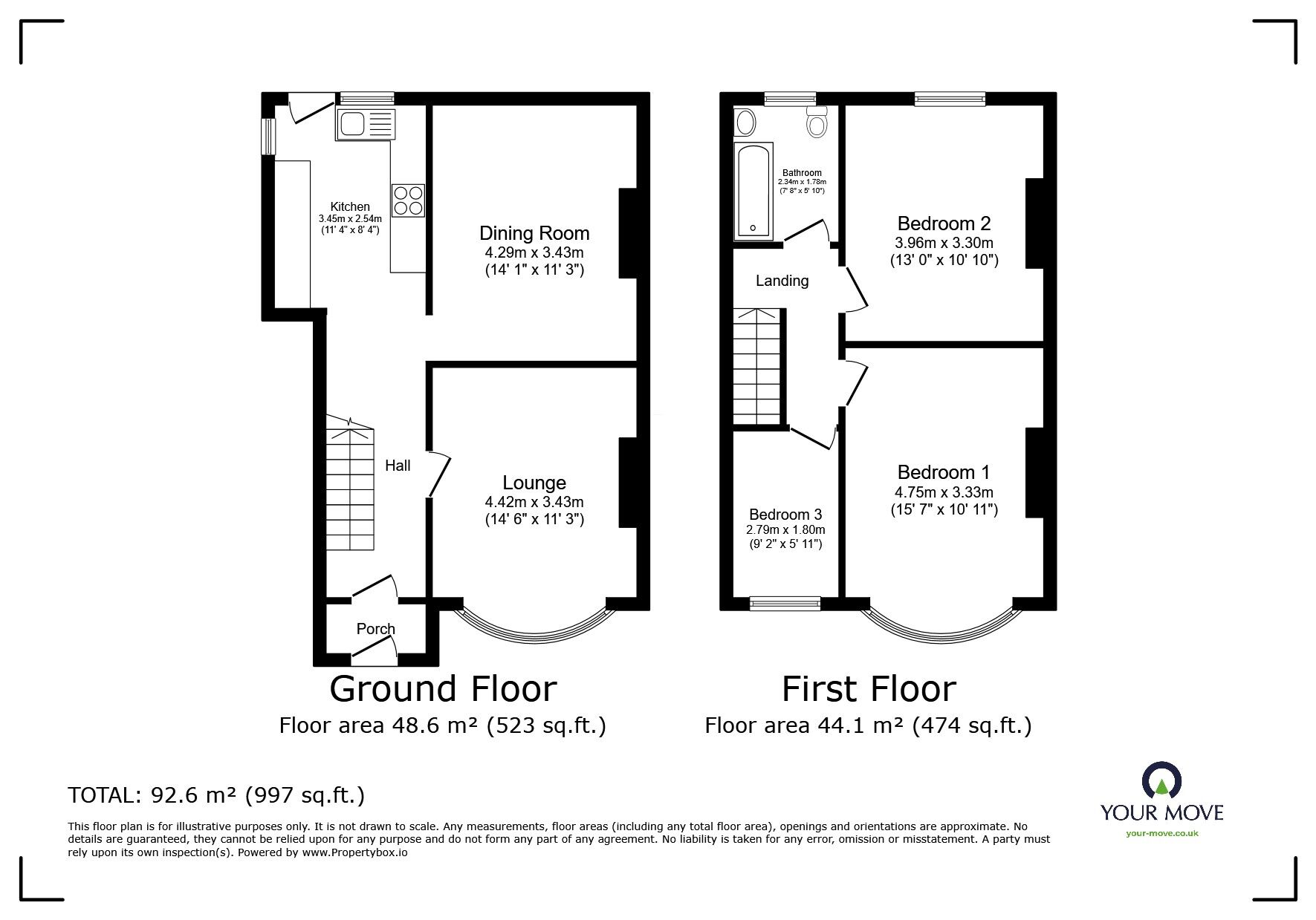 Floorplan of 3 bedroom Semi Detached House for sale, Yorkland Avenue, Welling, DA16