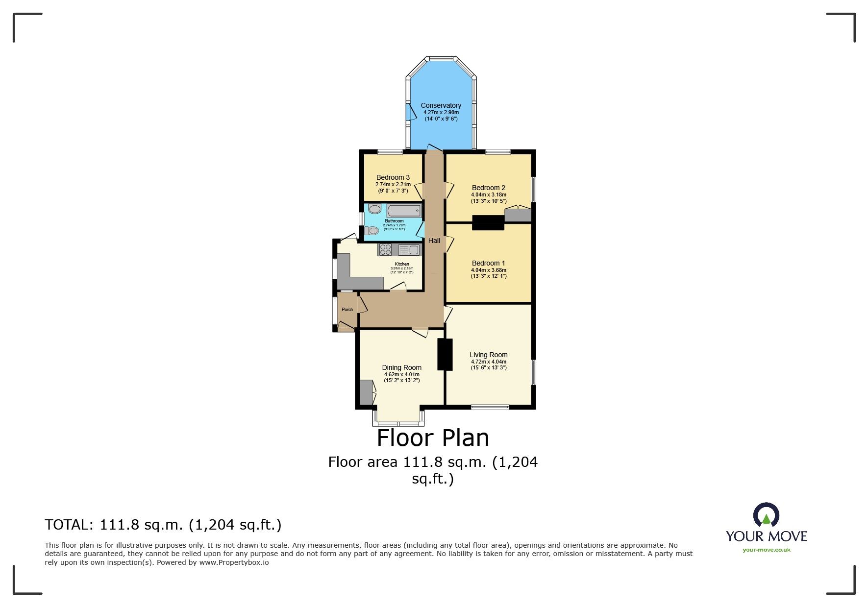 Floorplan of Detached Bungalow for sale, Blackfen Road, Sidcup, DA15