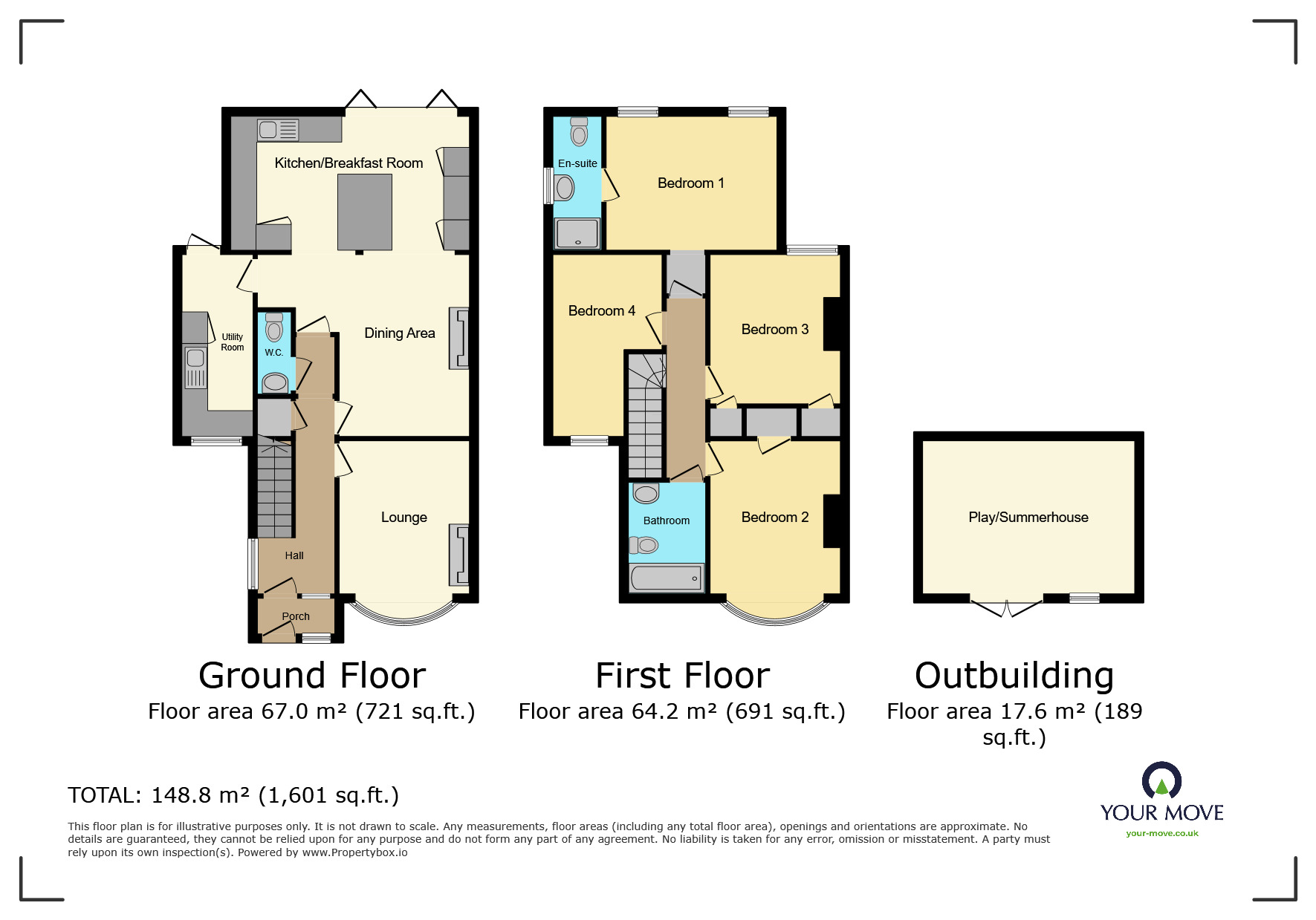 Floorplan of 4 bedroom End Terrace House to rent, Somerset Avenue, Welling, DA16