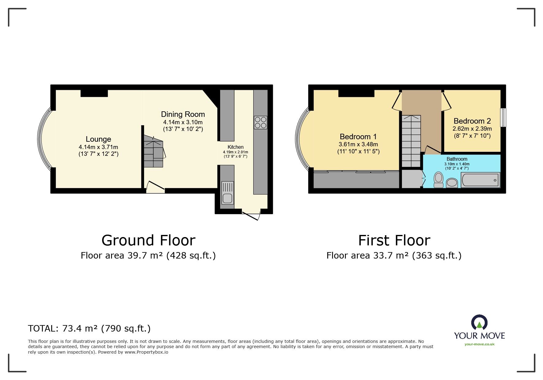 Floorplan of 2 bedroom Semi Detached House for sale, Brixham Road, Welling, DA16