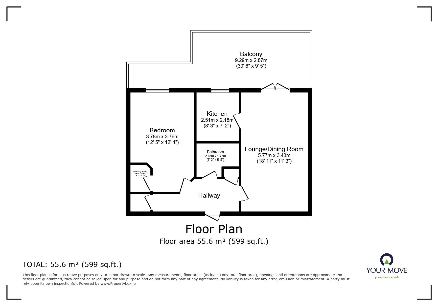 Floorplan of 1 bedroom  Flat for sale, Albion Road, Bexleyheath, DA6