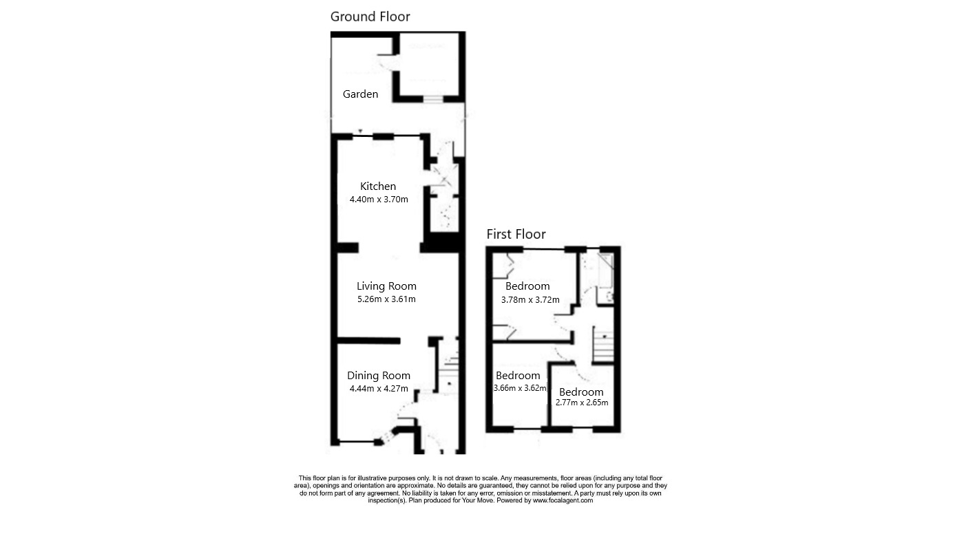 Floorplan of 3 bedroom Mid Terrace House to rent, Indus Road, London, SE7