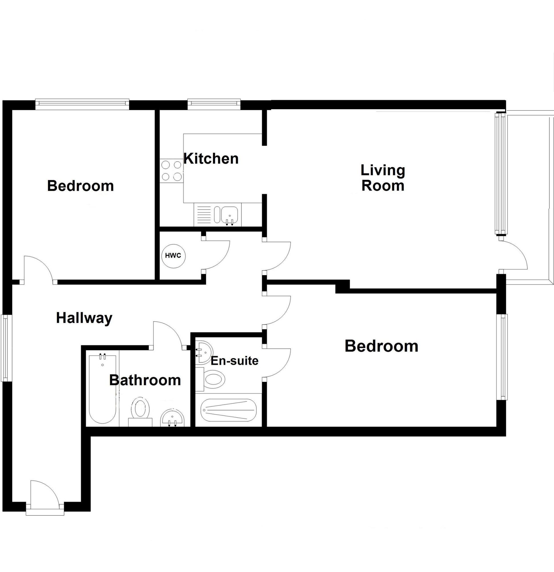 Floorplan of 2 bedroom  Flat to rent, Mast Quay, London, SE18