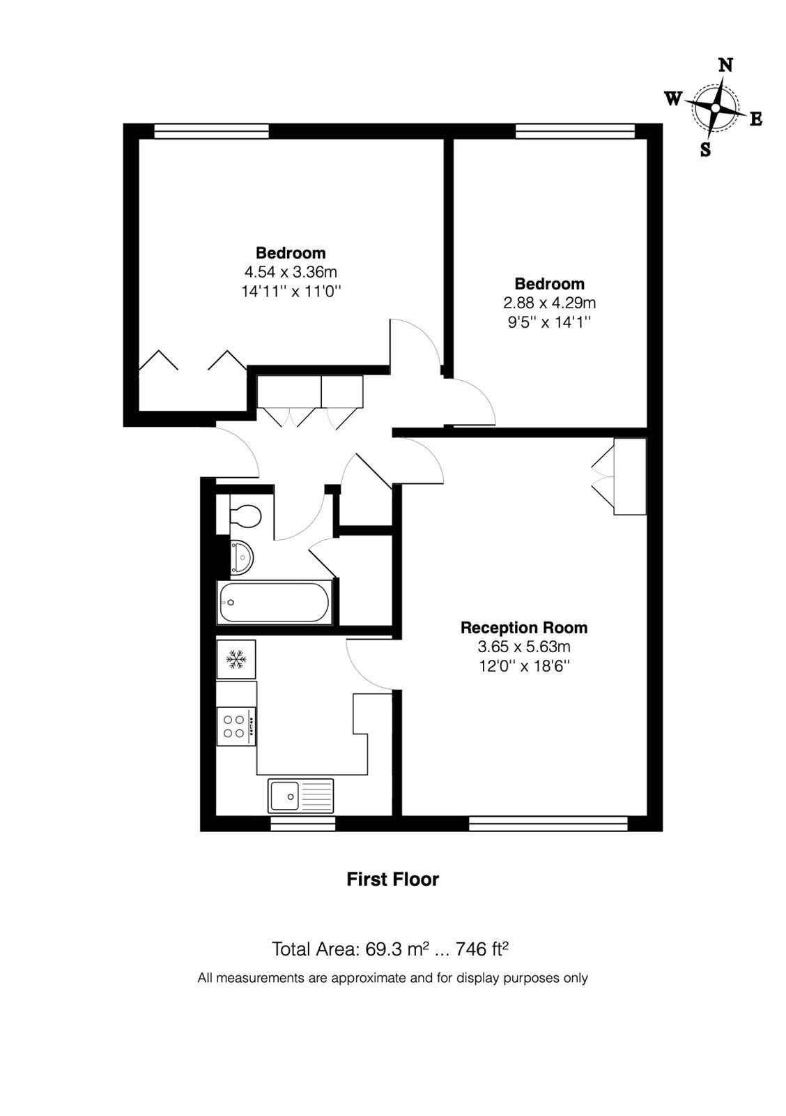 Floorplan of 2 bedroom  Flat to rent, St. Johns Park, London, SE3