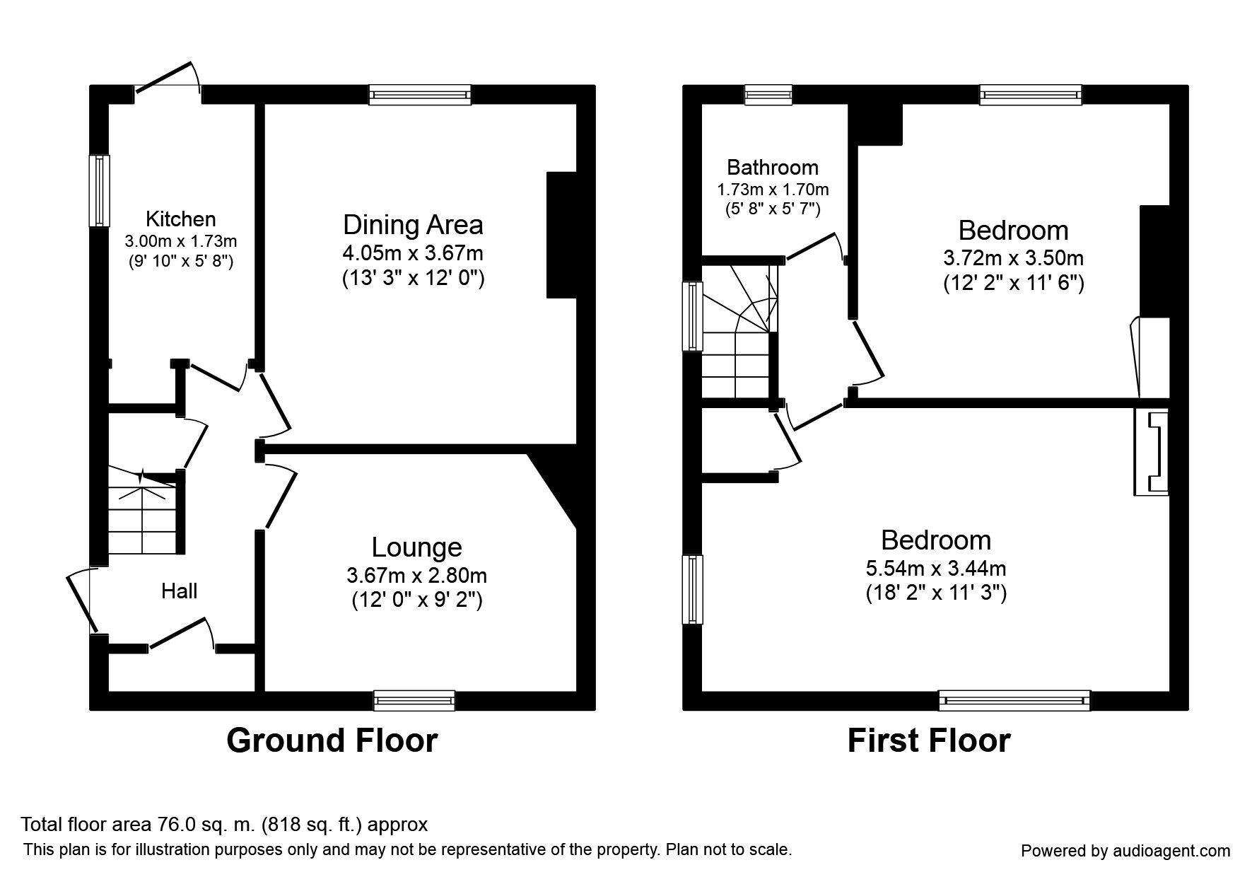 Floorplan of 2 bedroom  House to rent, Shroffold Road, Bromley, BR1